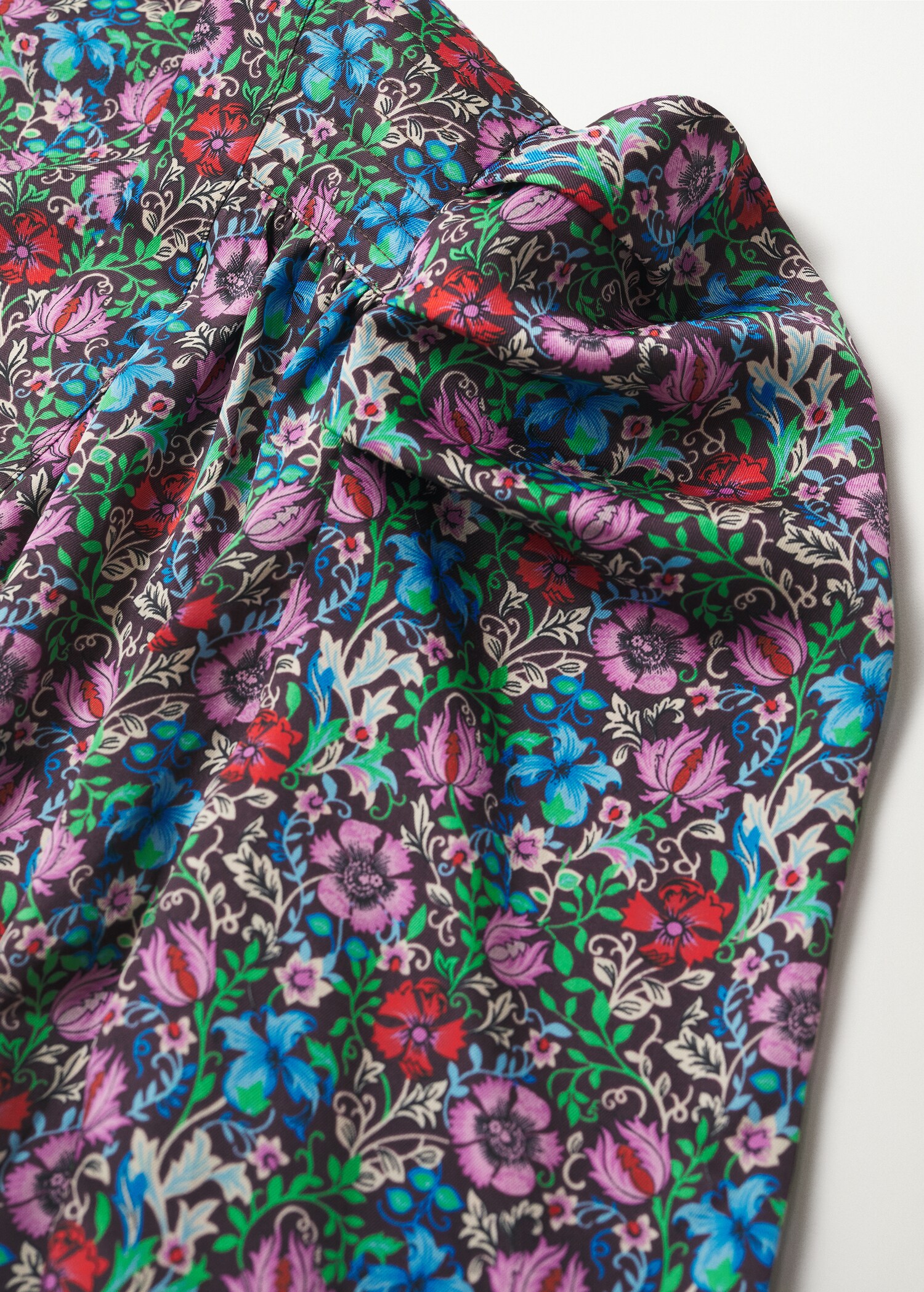 Vestido manga abullonada floral - Detalle del artículo 8