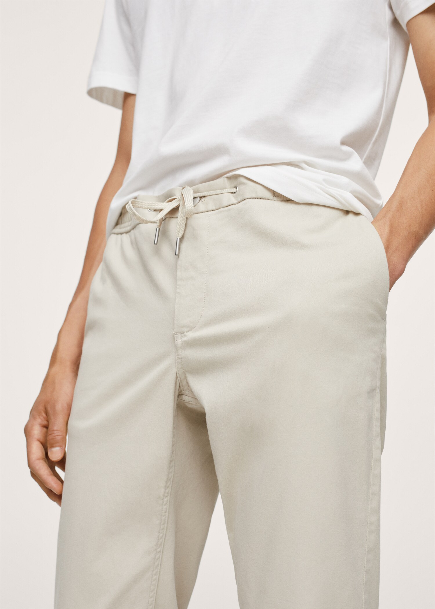 Pantalón jogger algodon lyocell - Detalle del artículo 1