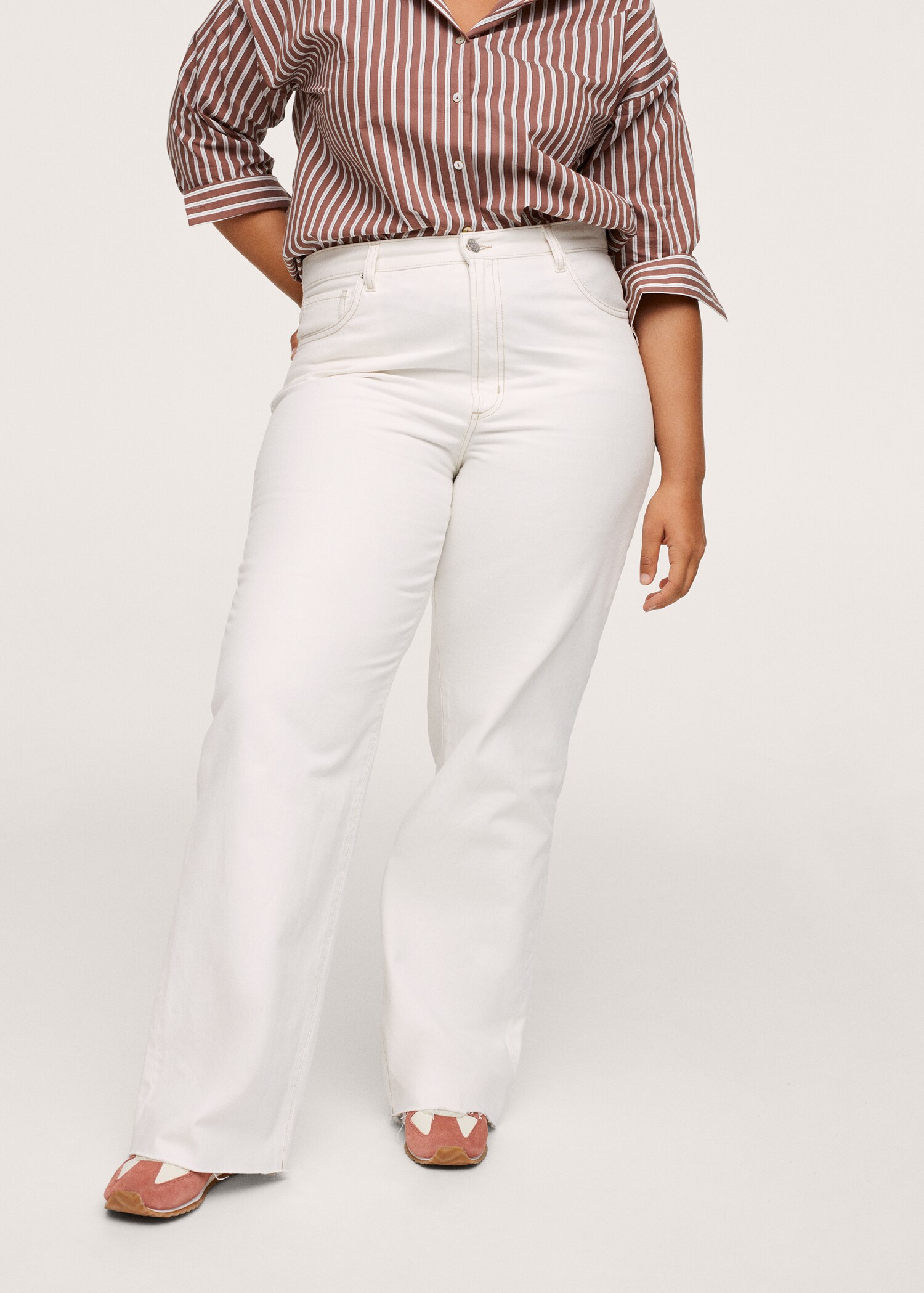High-waist wideleg jeans - Details of the article 2