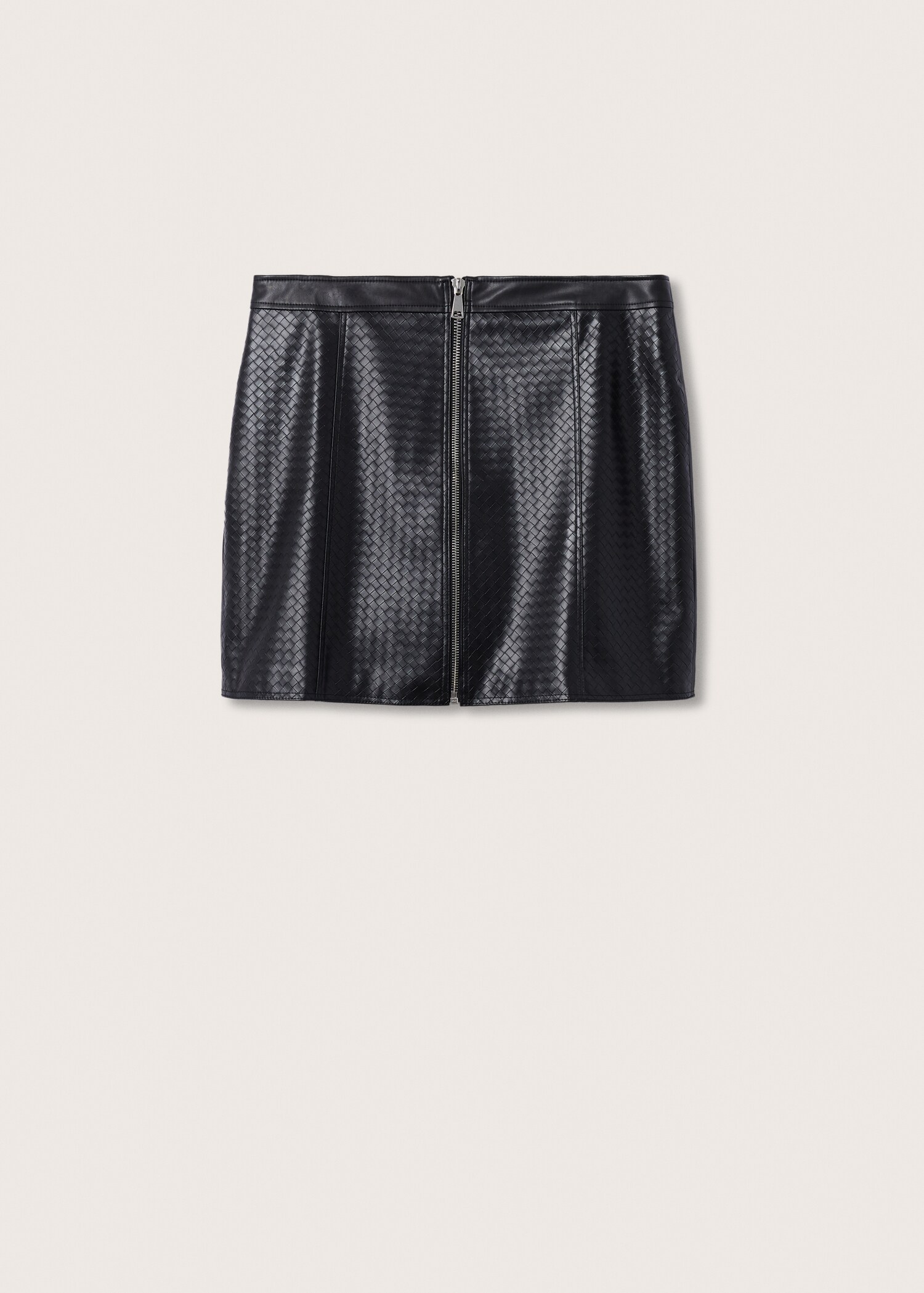 Leather-effect mini-skirt - Article without model