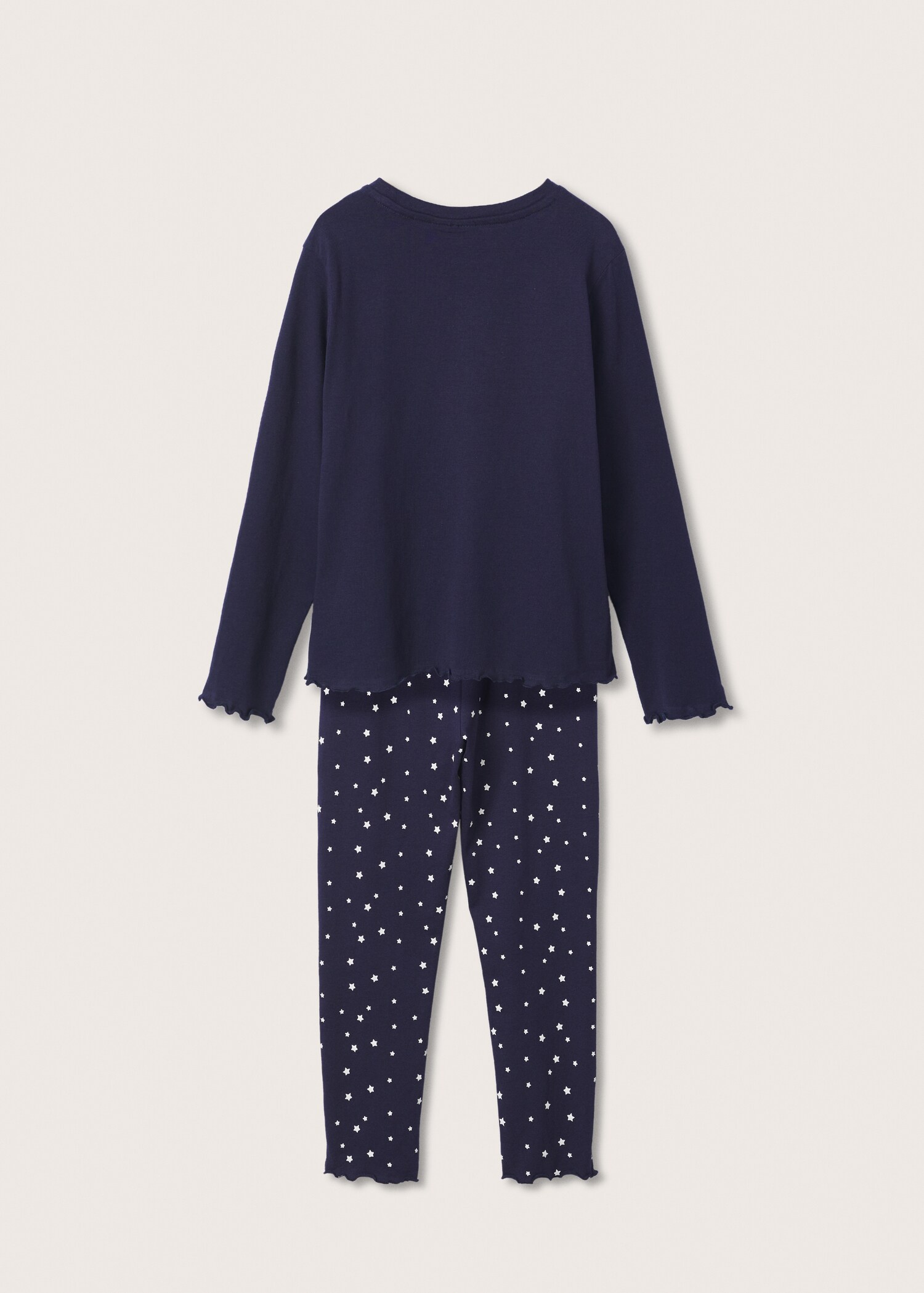 Pijama largo algodón estampado  - Reverso del artículo