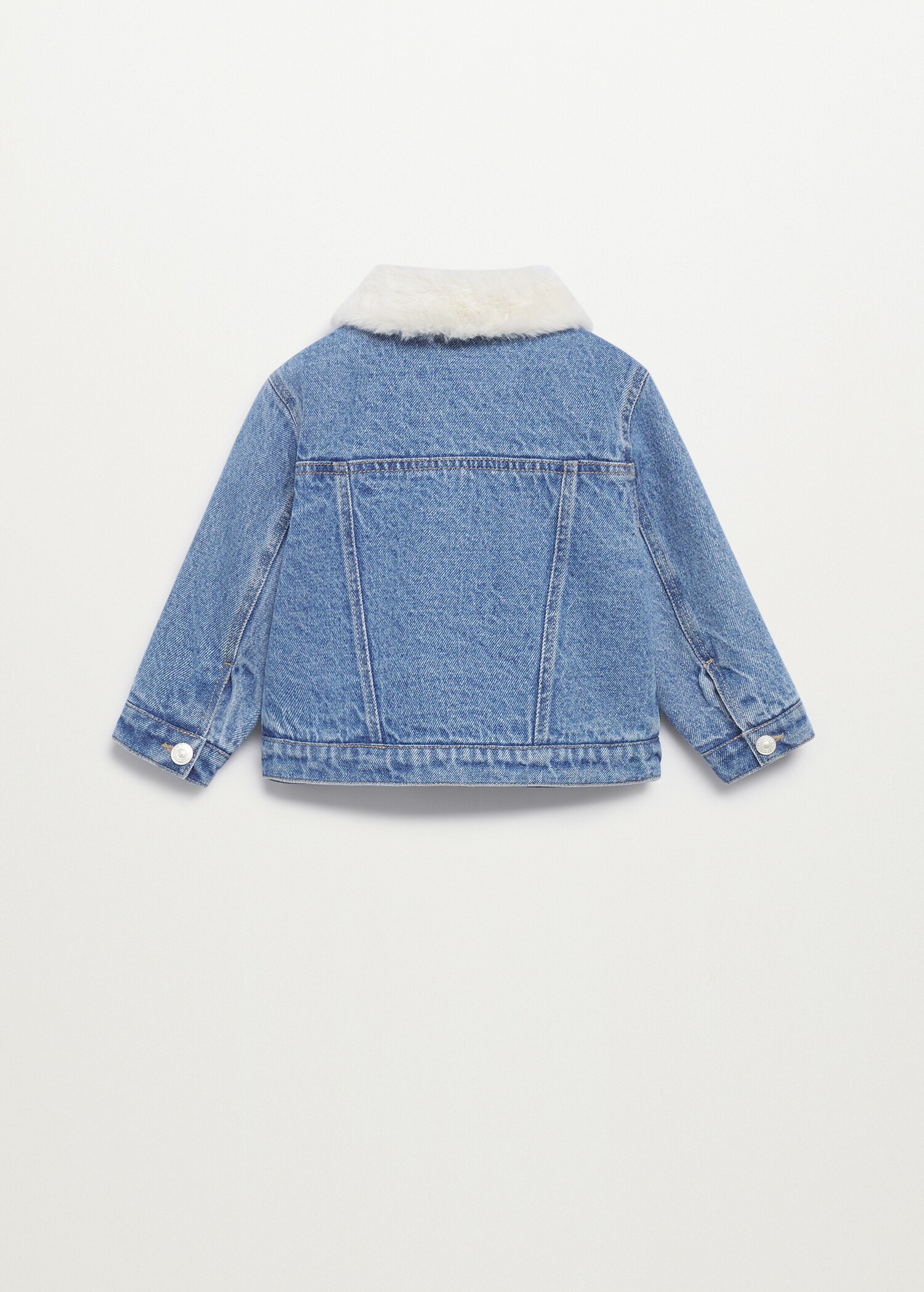 Chaqueta denim interior pelo - Reverso del artículo