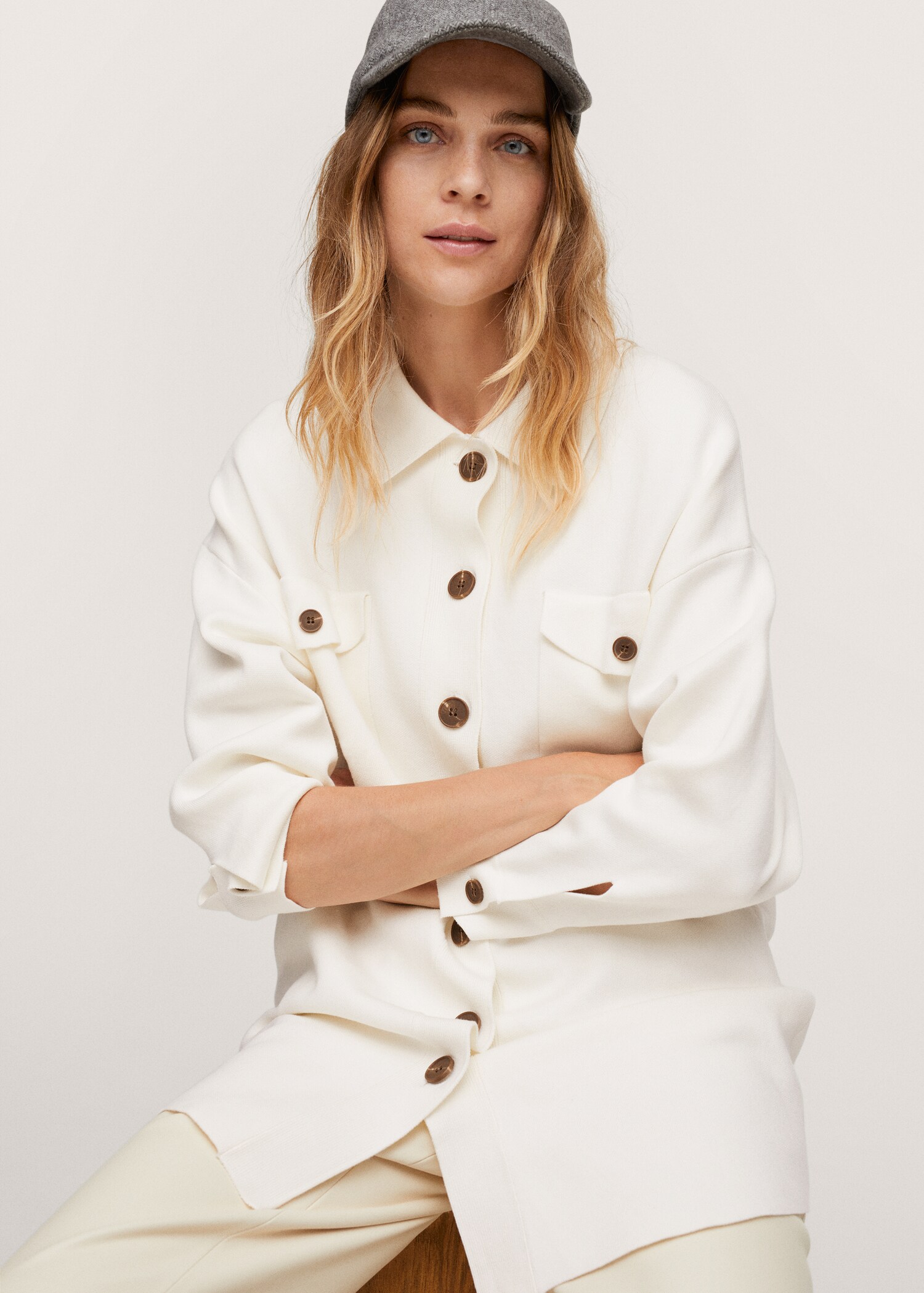 Button knit cardigan - Details of the article 1