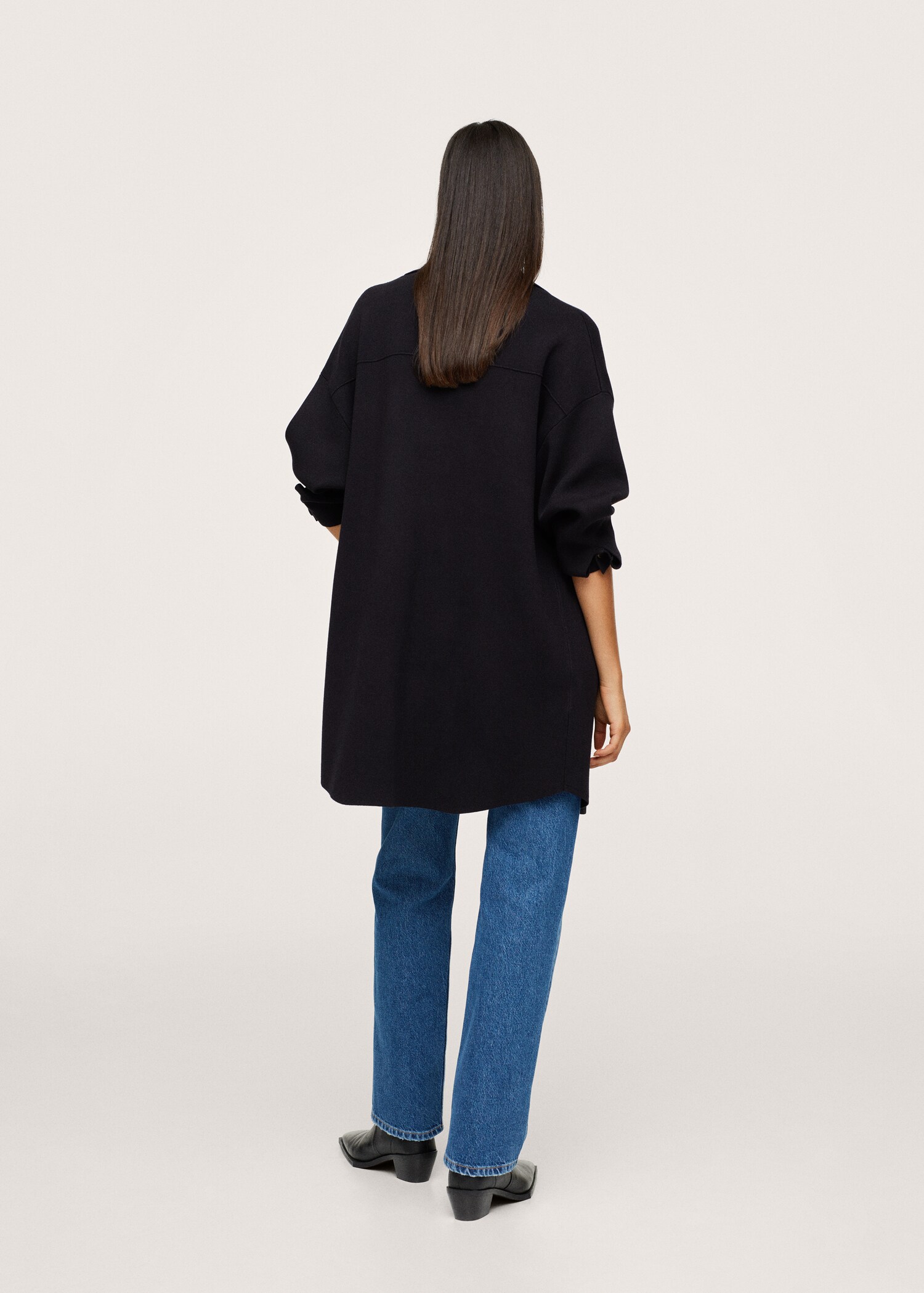 Button knit cardigan - Reverse of the article