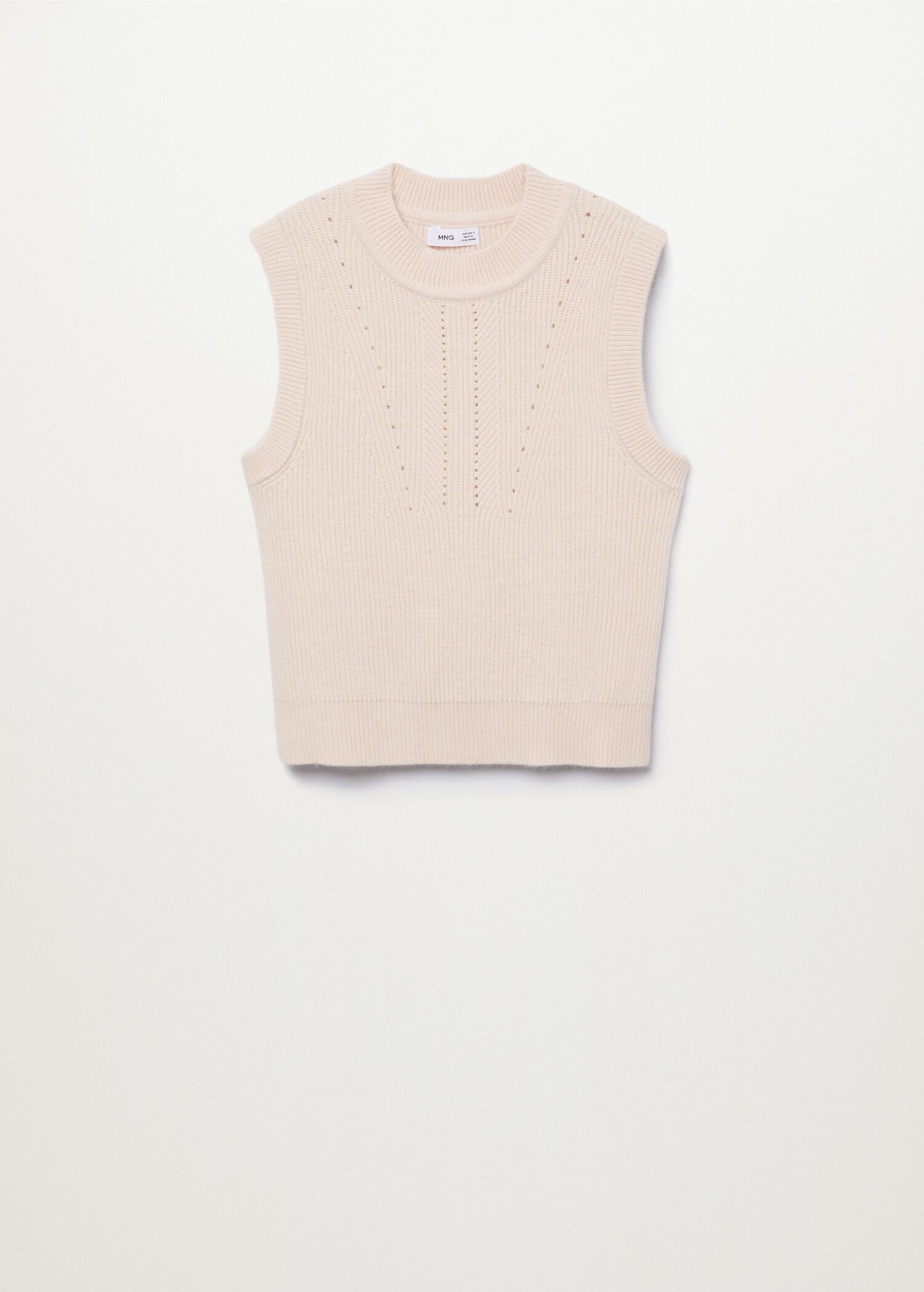 Contrasting knit gilet - Article without model