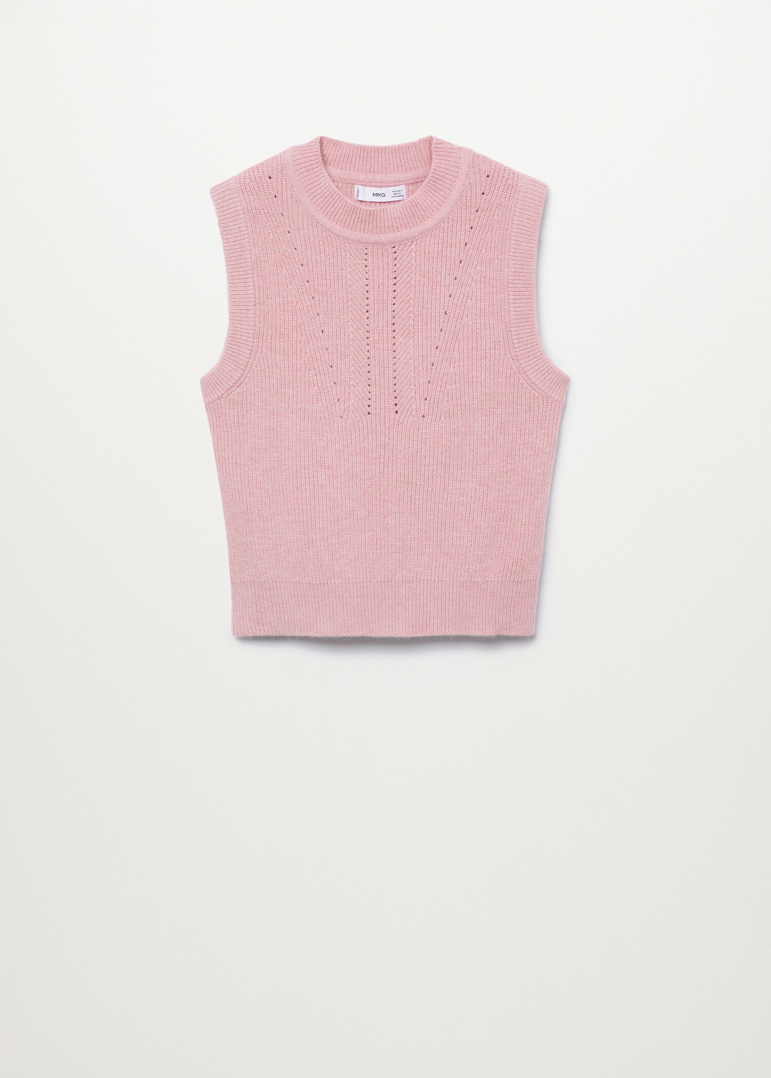 Contrasting knit gilet - Article without model