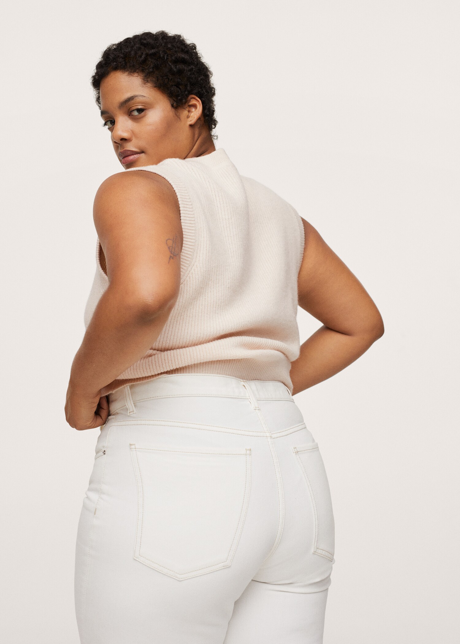 Ribbed jersey jacket - Reverse of the article
