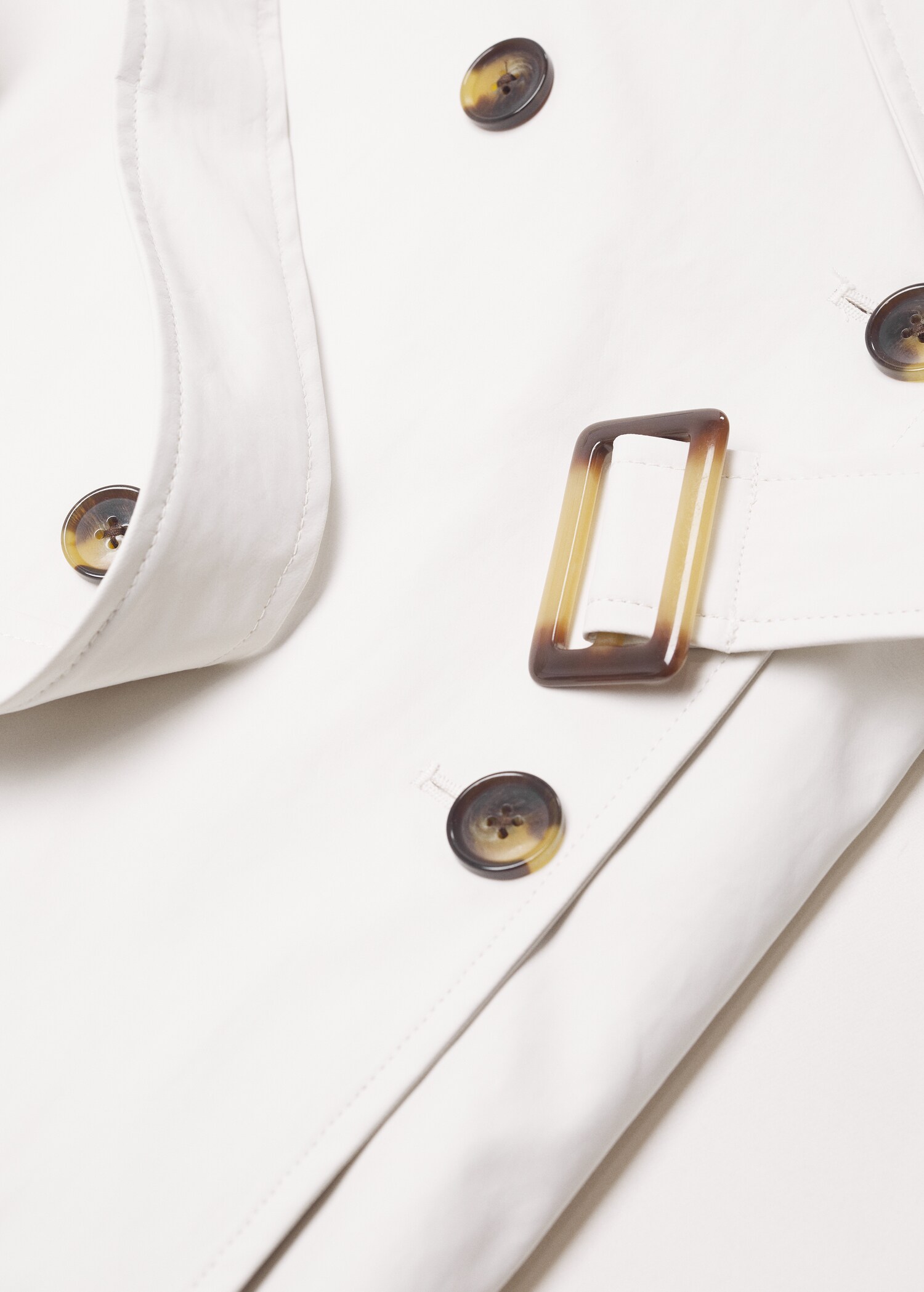 Trenčkot oversize koženého vzhledu - Detail zboží 8
