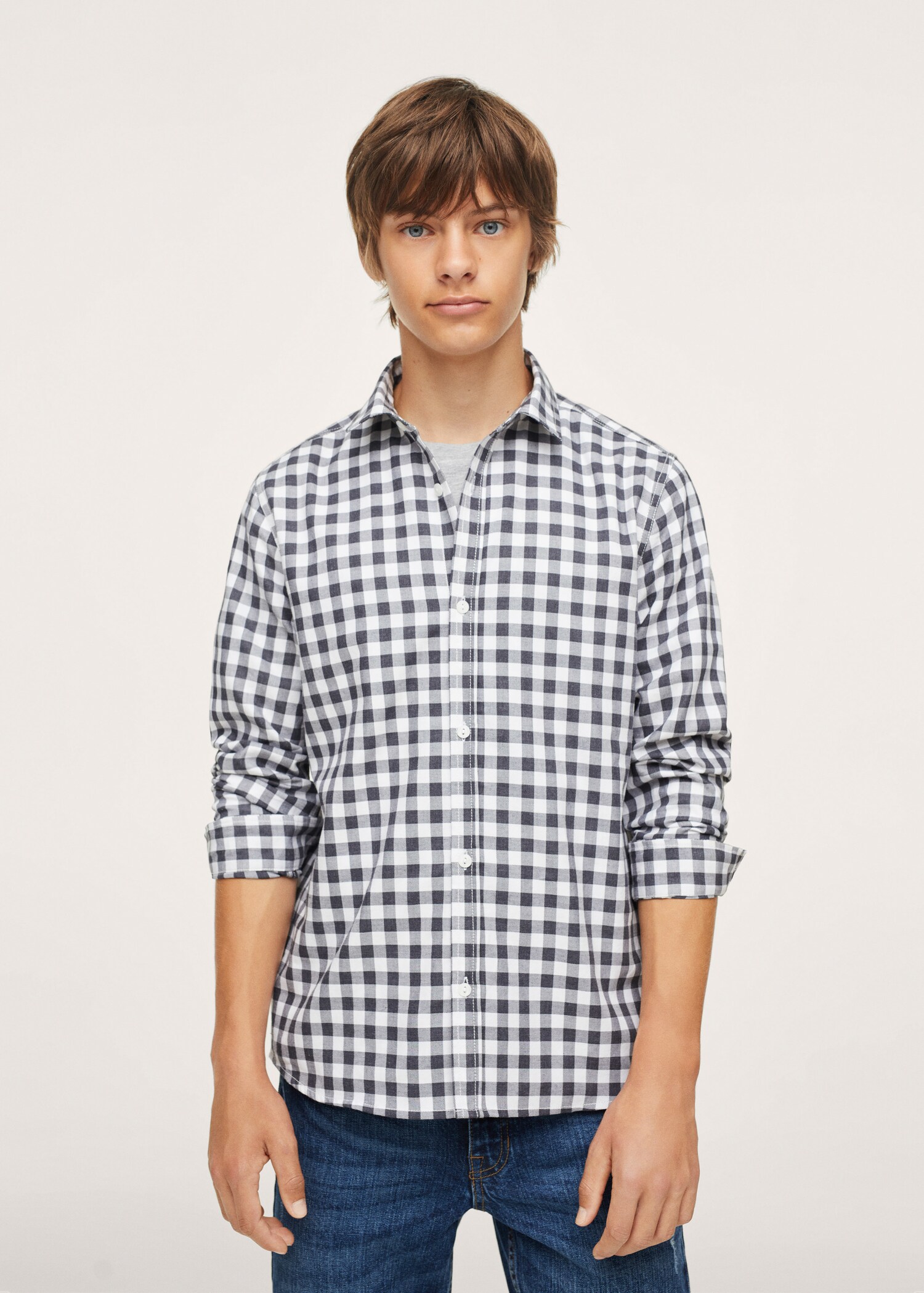 Checked print shirt - Medium plane