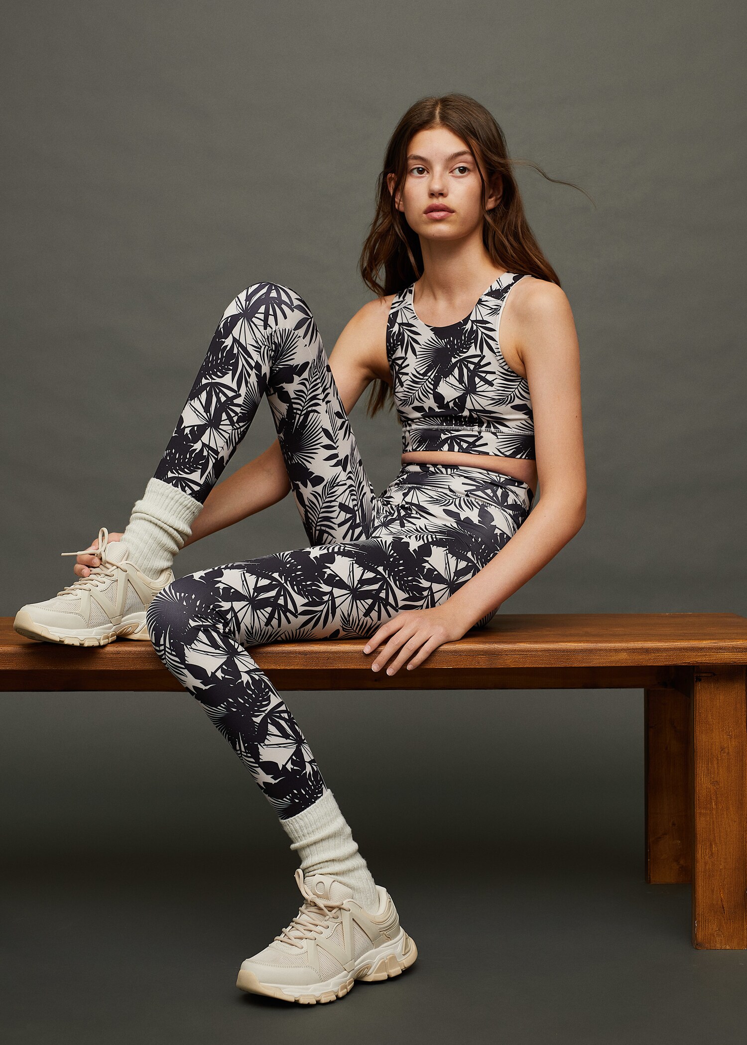 Leggings deportivos estampado - Plano medio
