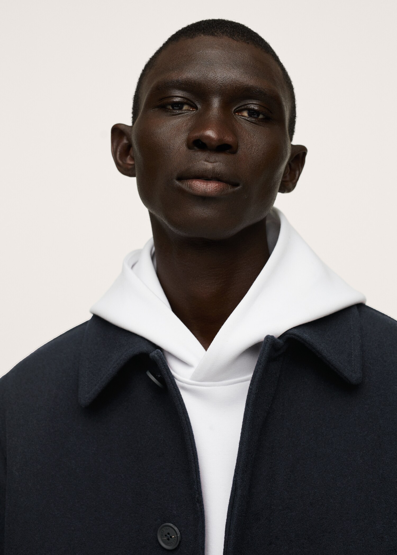Water-repellent wool coat - Details of the article 1