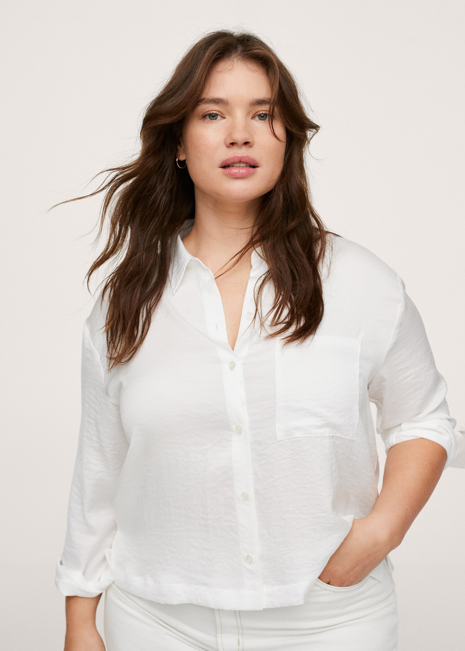 Flowy pocket blouse - Medium plane