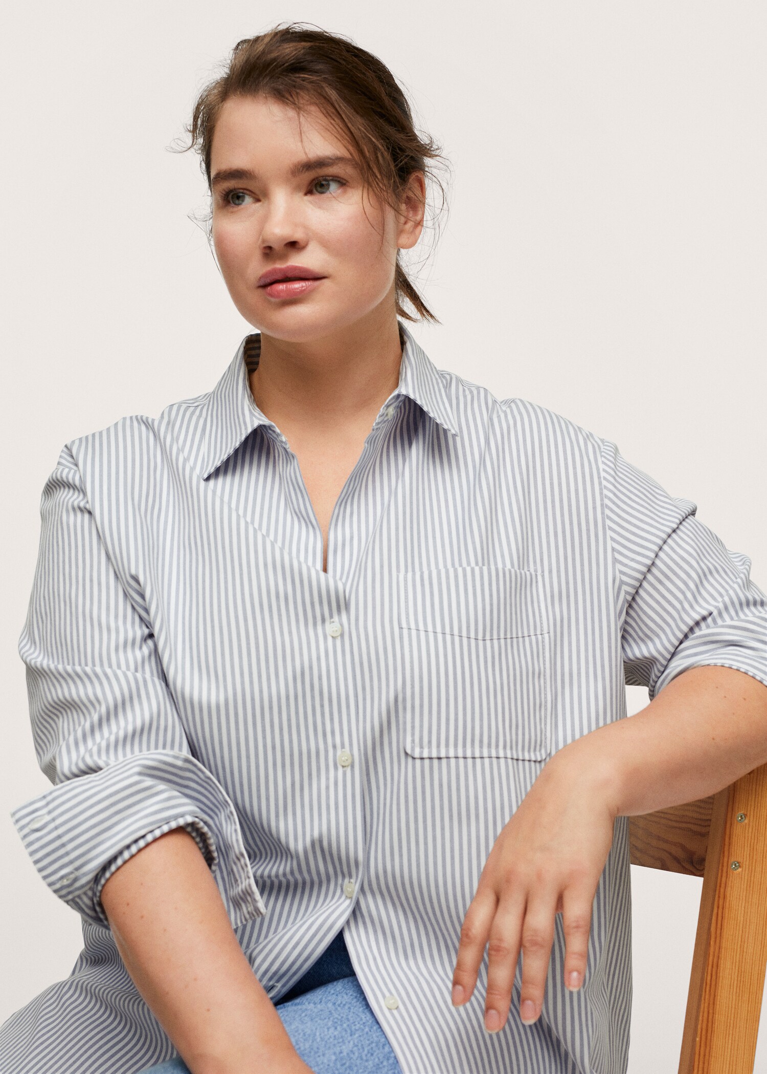 Camisa vestir algodón rayas - Detalle del artículo 2