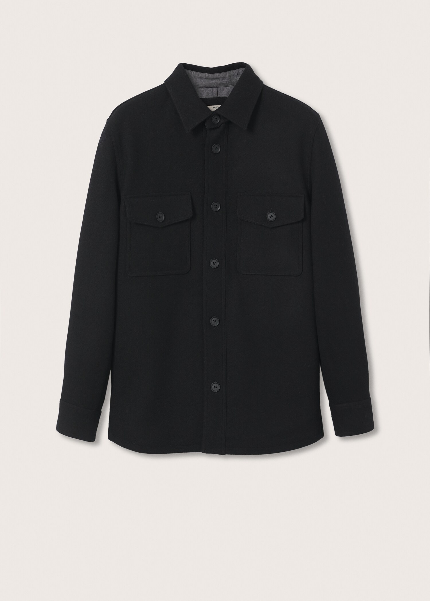 Recycled wool-blend overshirt - Article without model