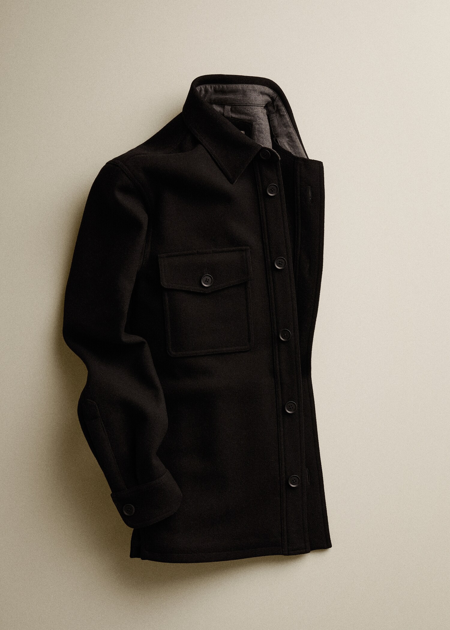 Recycled wool-blend overshirt - Details of the article 6
