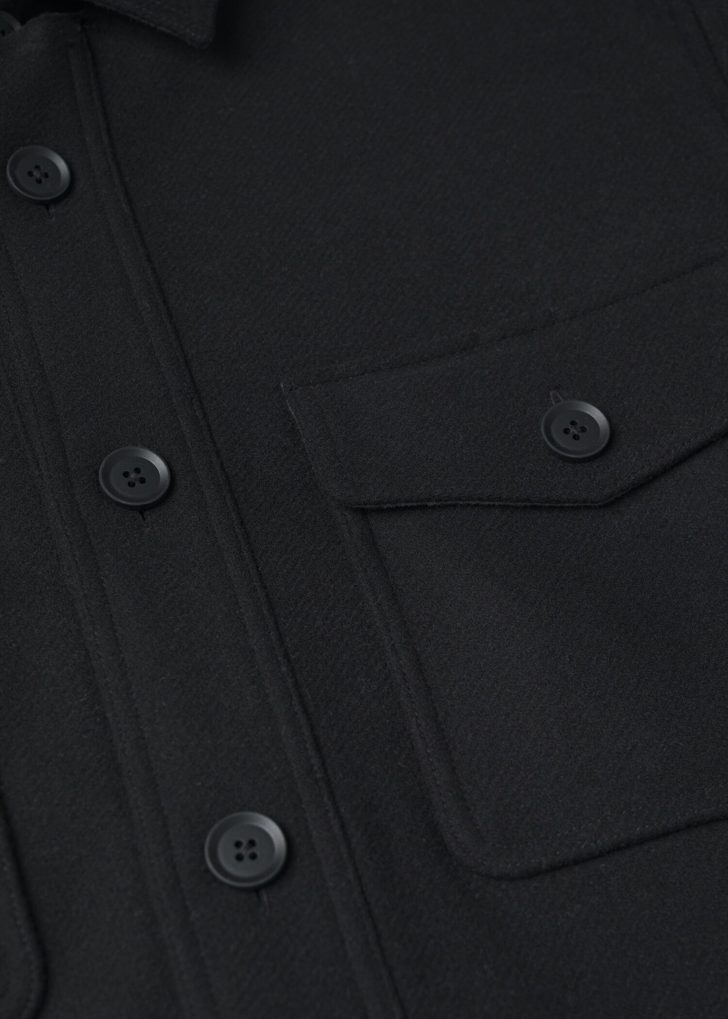 Recycled wool-blend overshirt - Details of the article 8