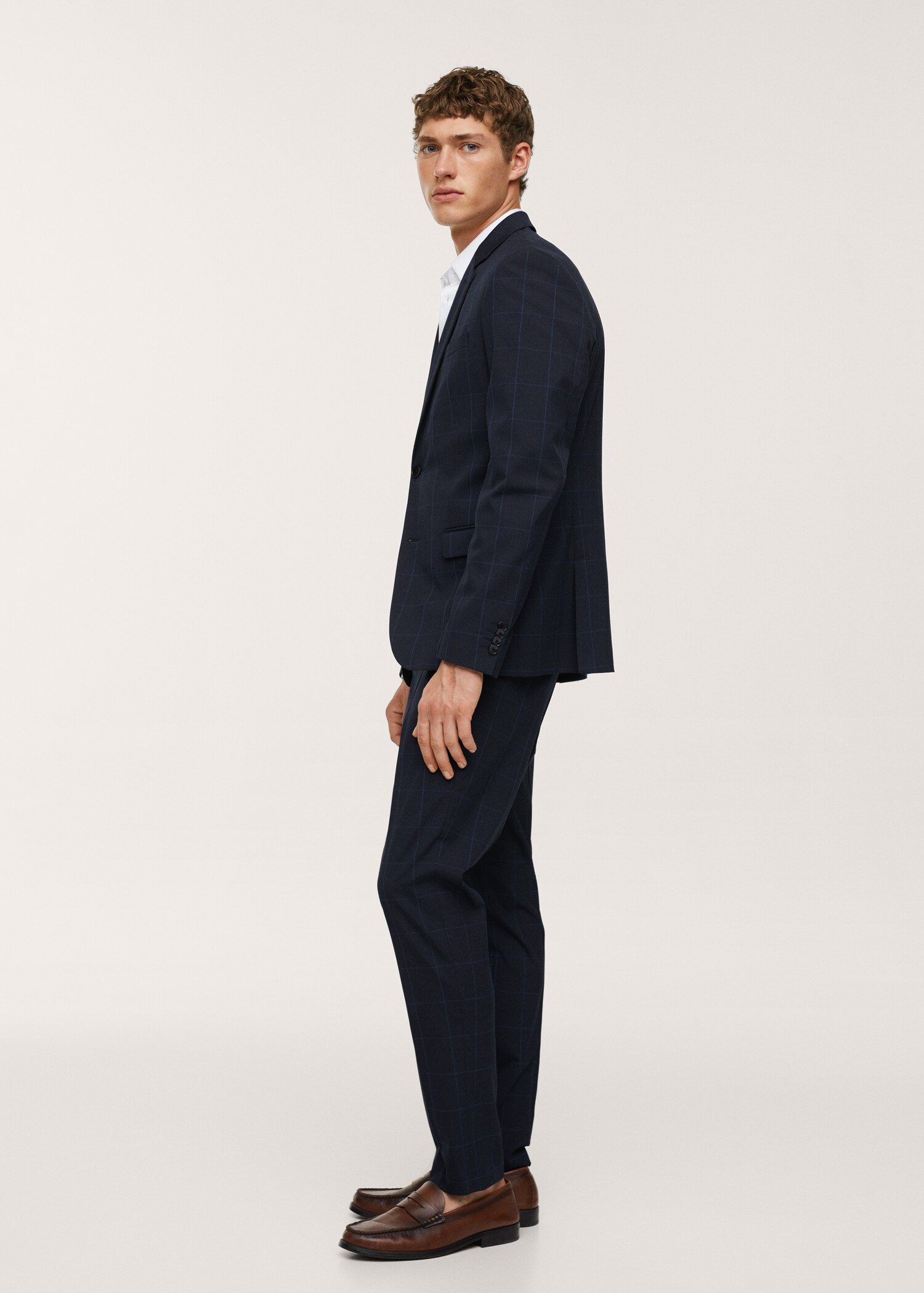 Oblekové kalhoty super slim fit s kostkou - Detail zboží 2