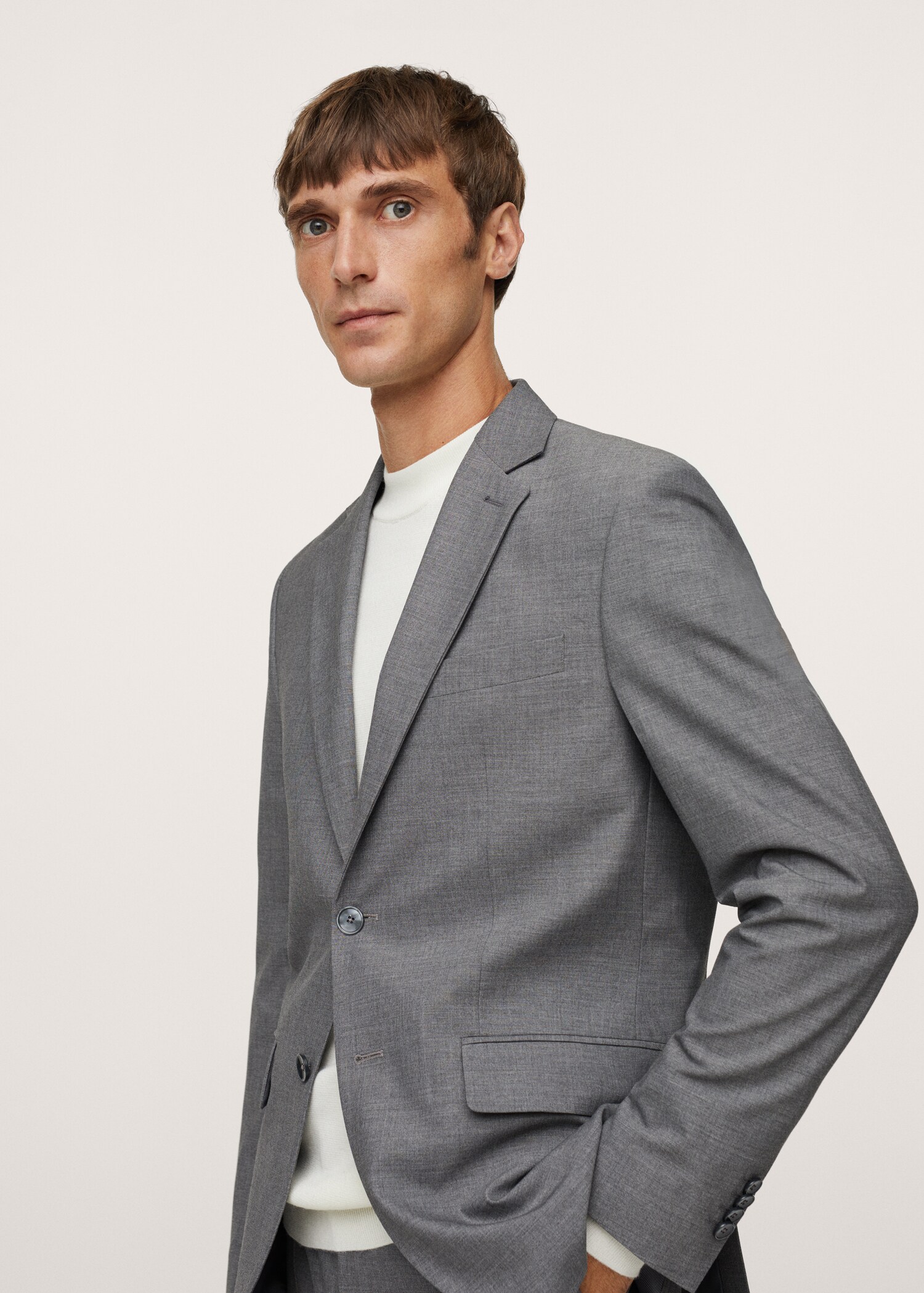 Americana traje slim fit microestructura - Detalle del artículo 1