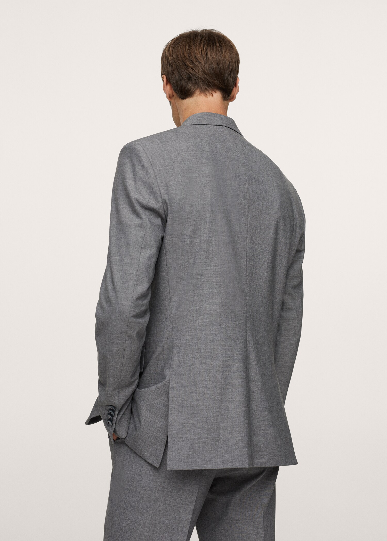 Americana traje slim fit microestructura - Reverso del artículo