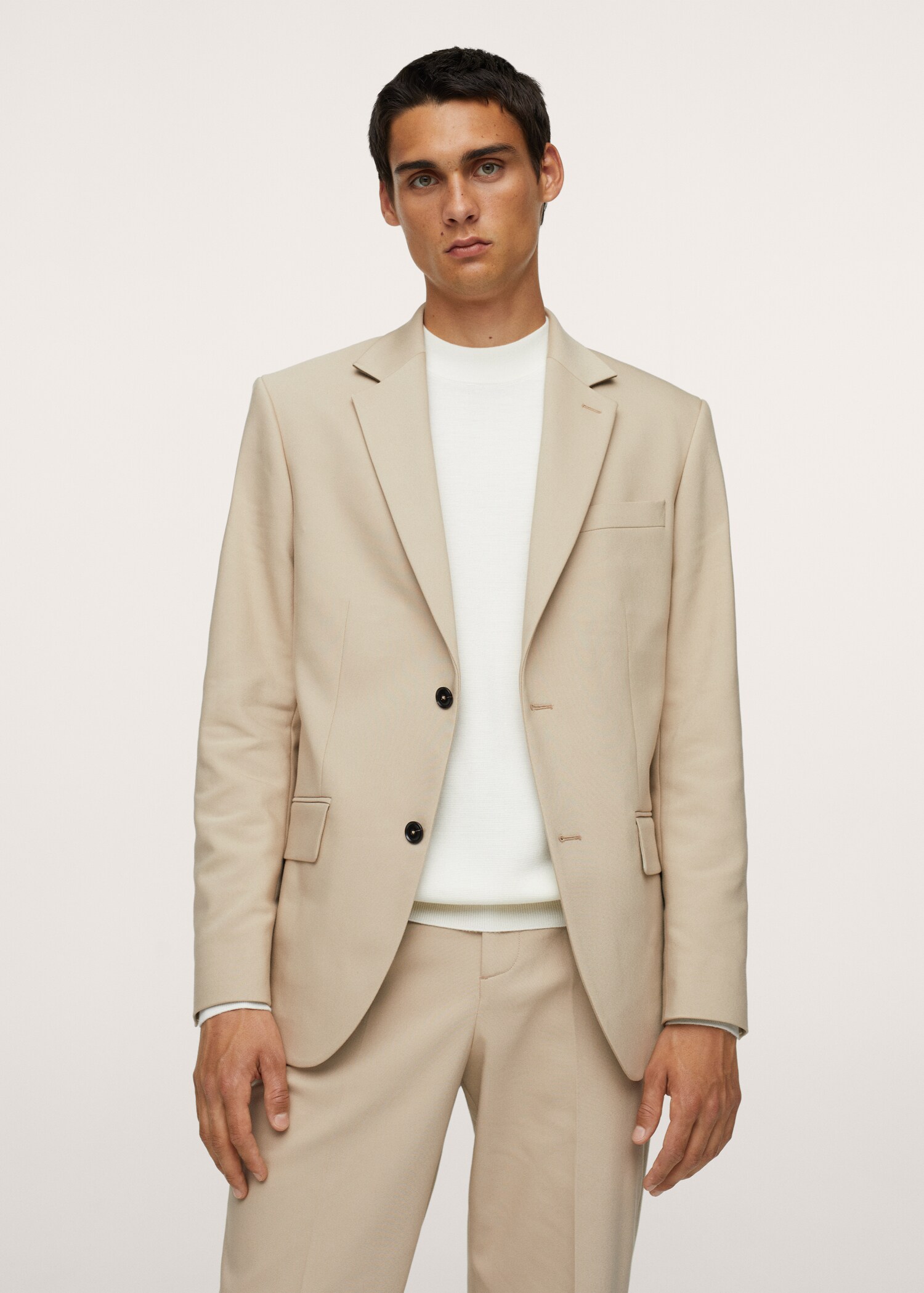 Slim-fit suit jacket - Medium plane