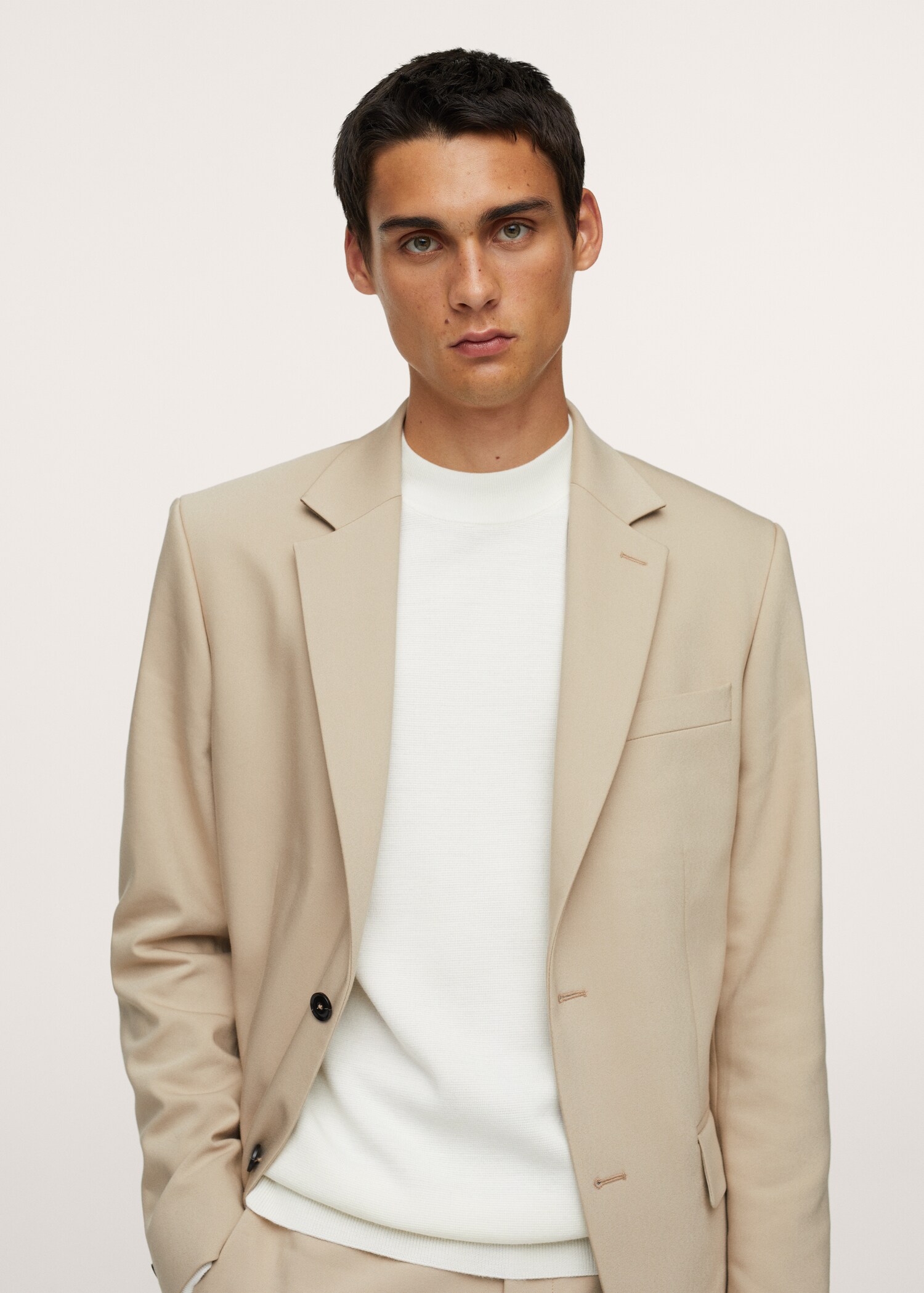 Slim-fit suit jacket - Details of the article 2