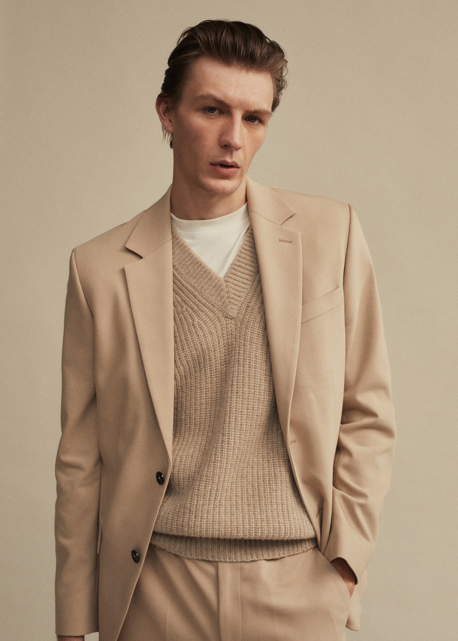Slim-fit suit jacket - Details of the article 6