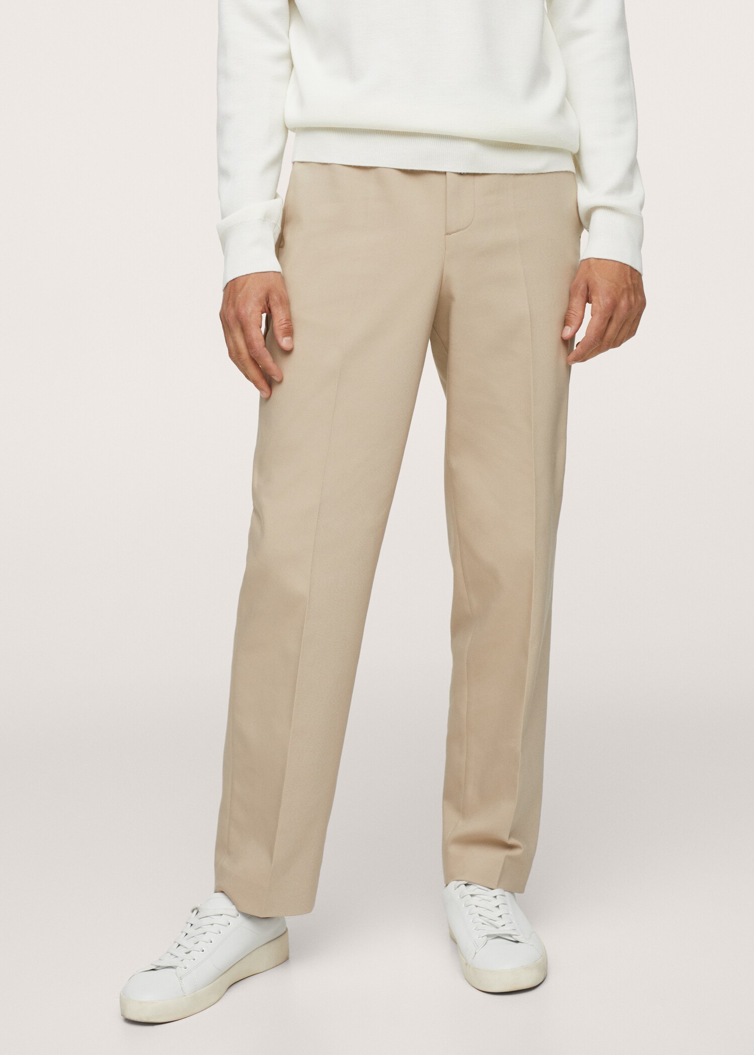 Pantalón traje cintura elástica - Plano medio