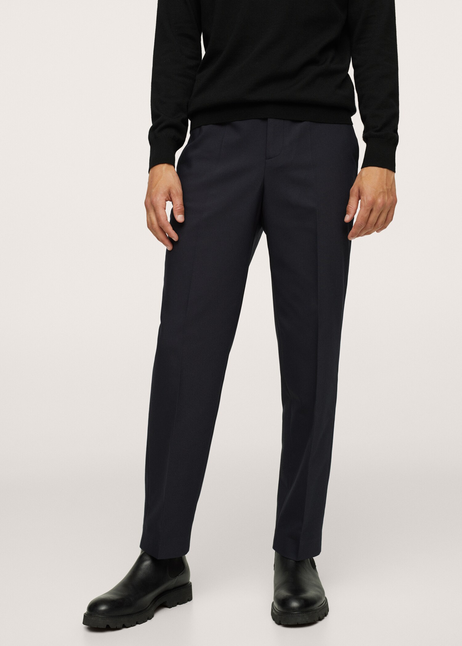 Pantalón traje cintura elástica - Plano medio