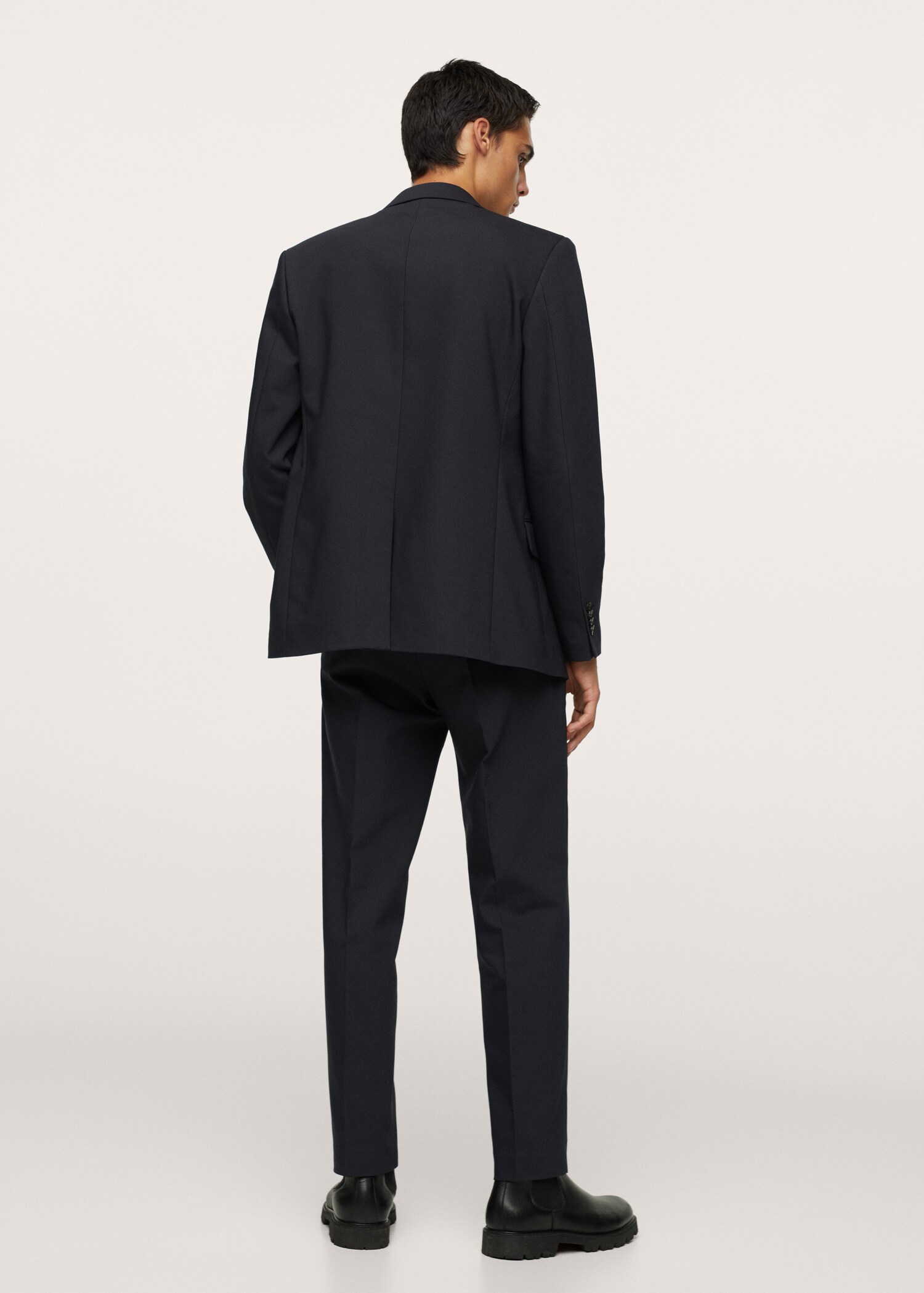 Pantalón traje cintura elástica - Reverso del artículo