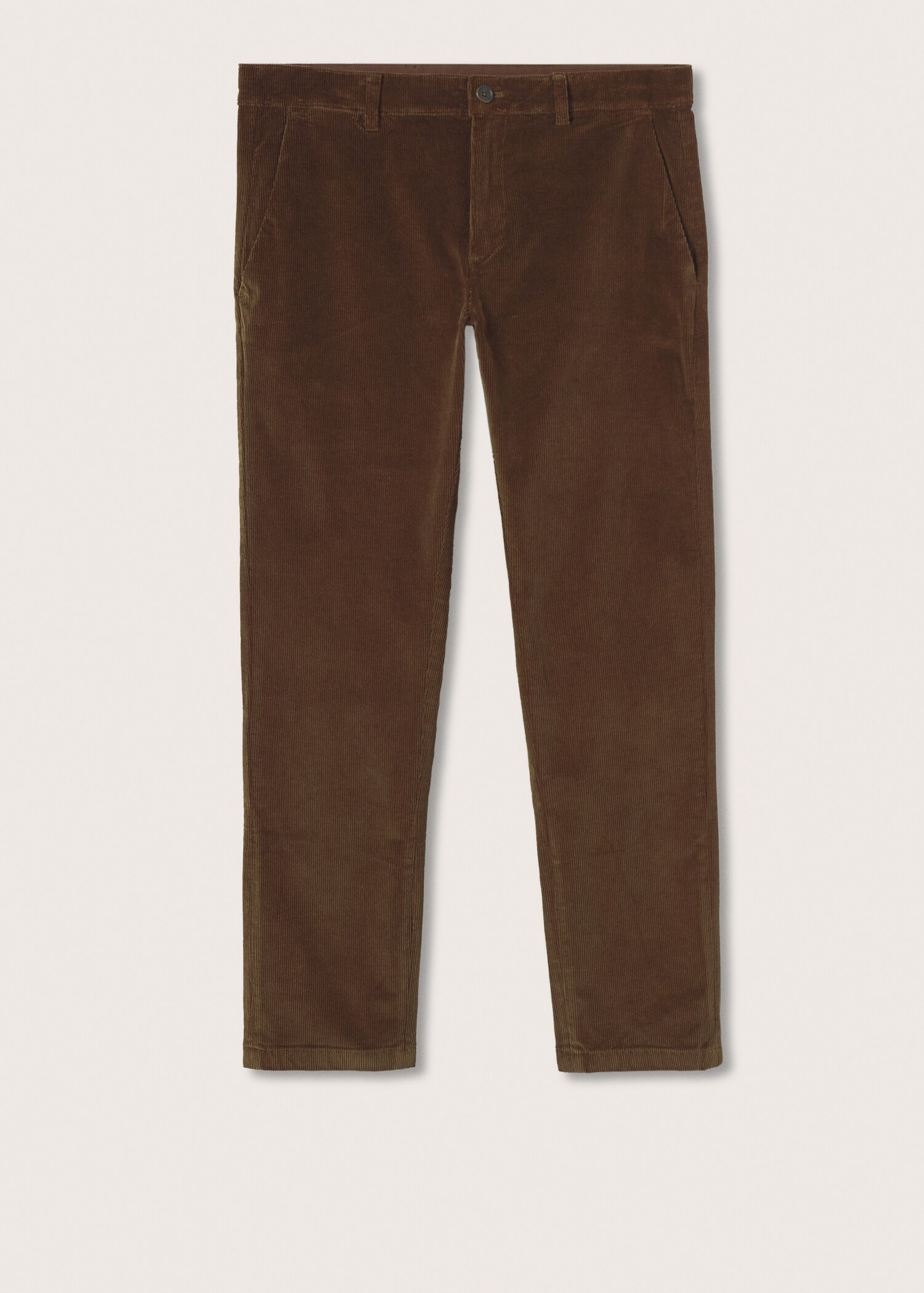 Tapered cropped corduroy trousers - Article without model