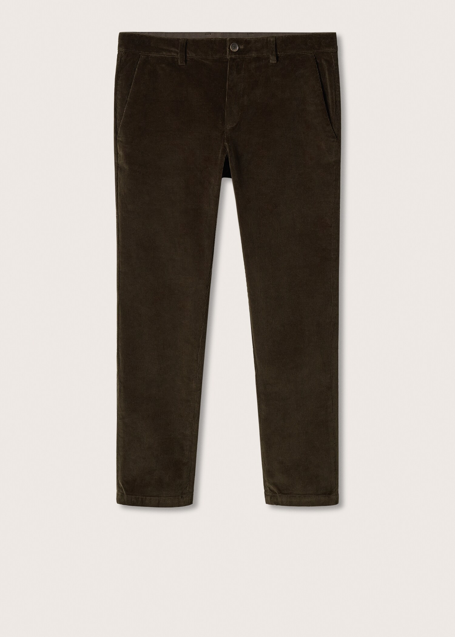 Tapered cropped corduroy trousers - Article without model