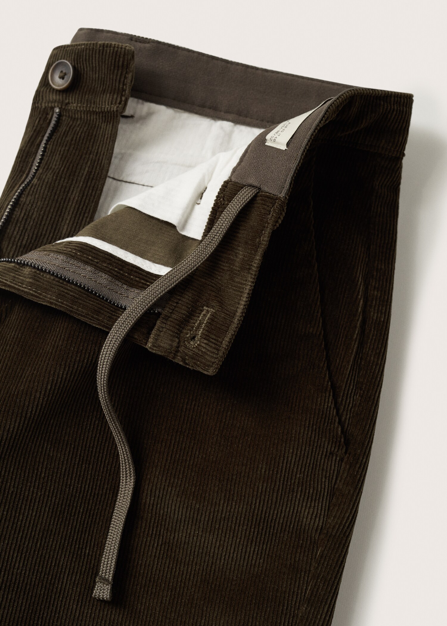 Tapered cropped corduroy trousers - Details of the article 8