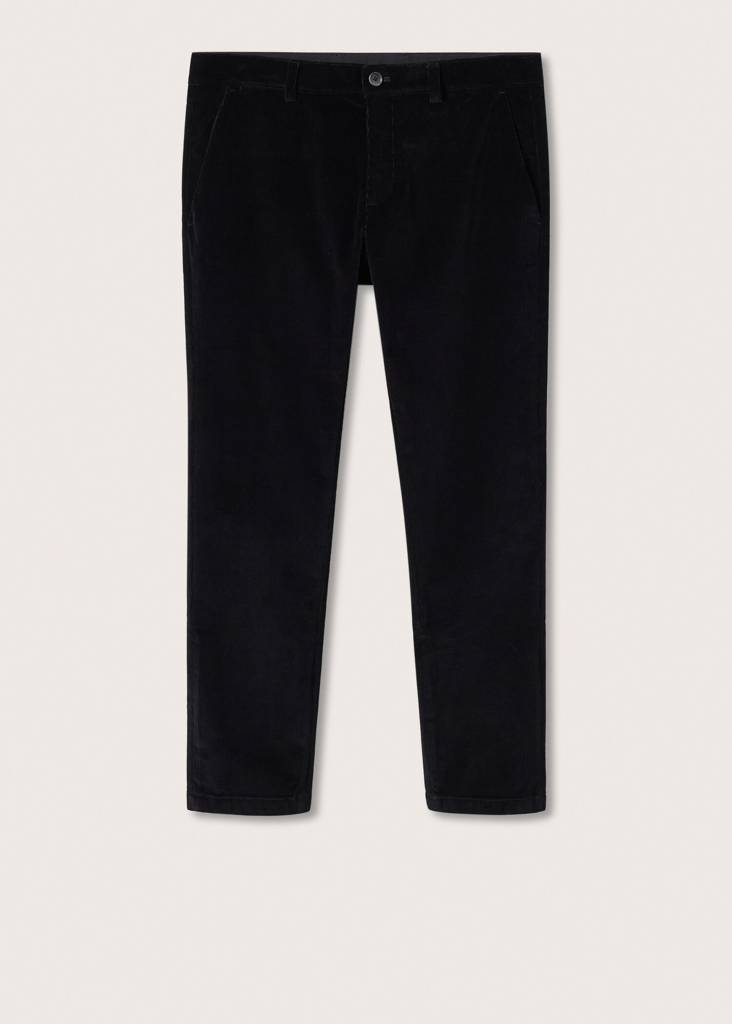 Tapered cropped corduroy trousers - Article without model