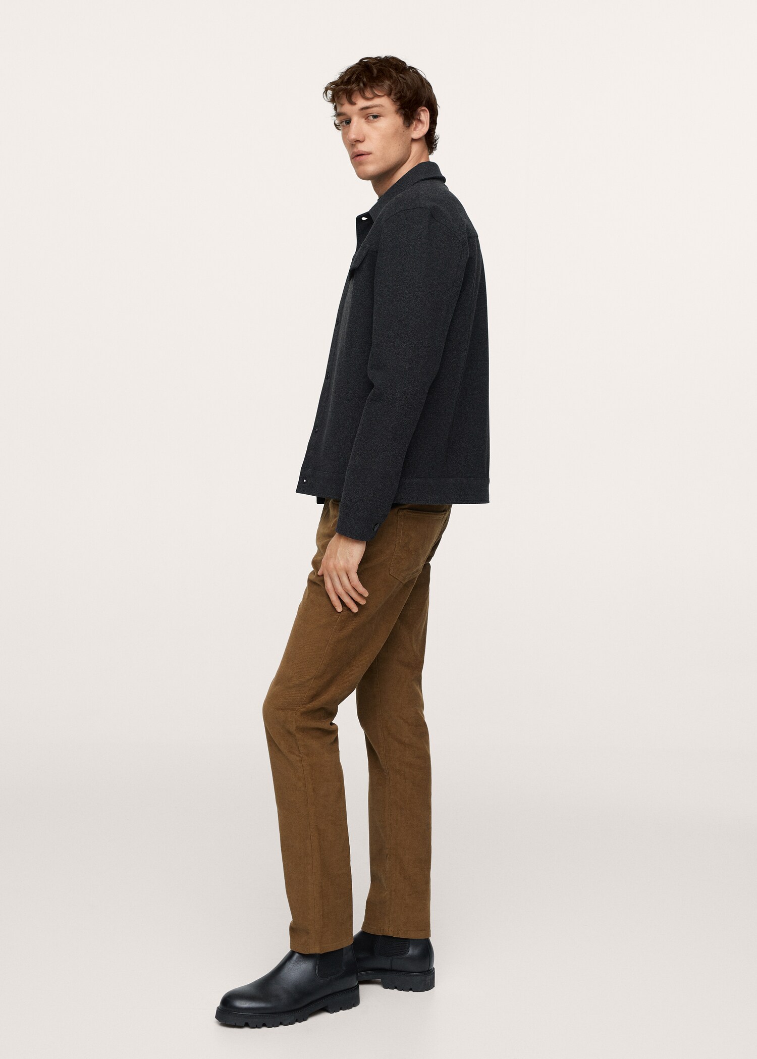Manšestrové kalhoty slim fit - Detail zboží 1