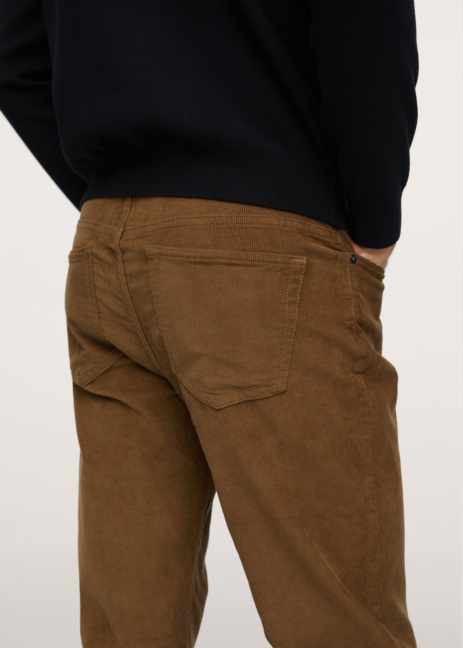 Manšestrové kalhoty slim fit - Detail zboží 2