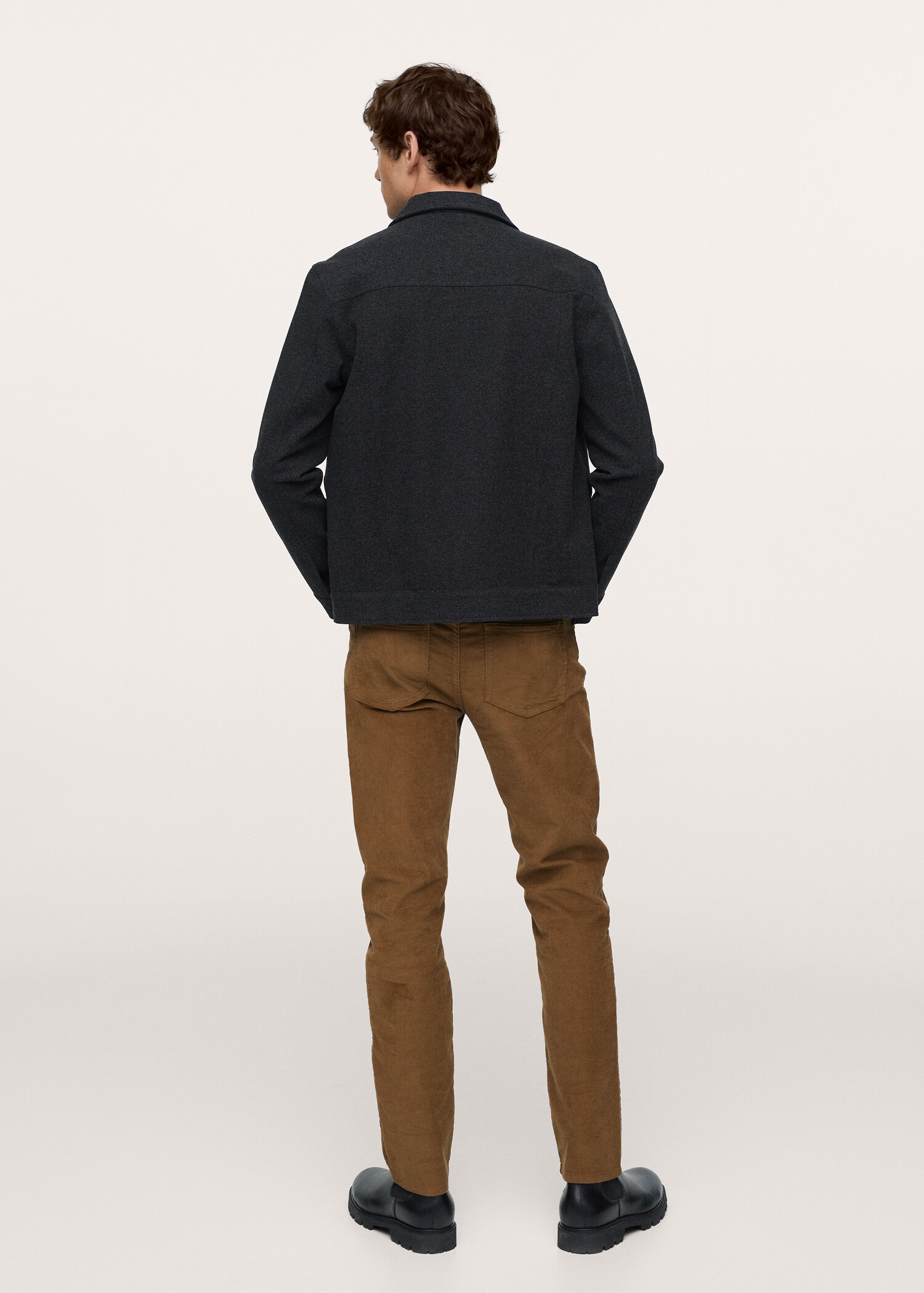 Manšestrové kalhoty slim fit - Zadní strana zboží