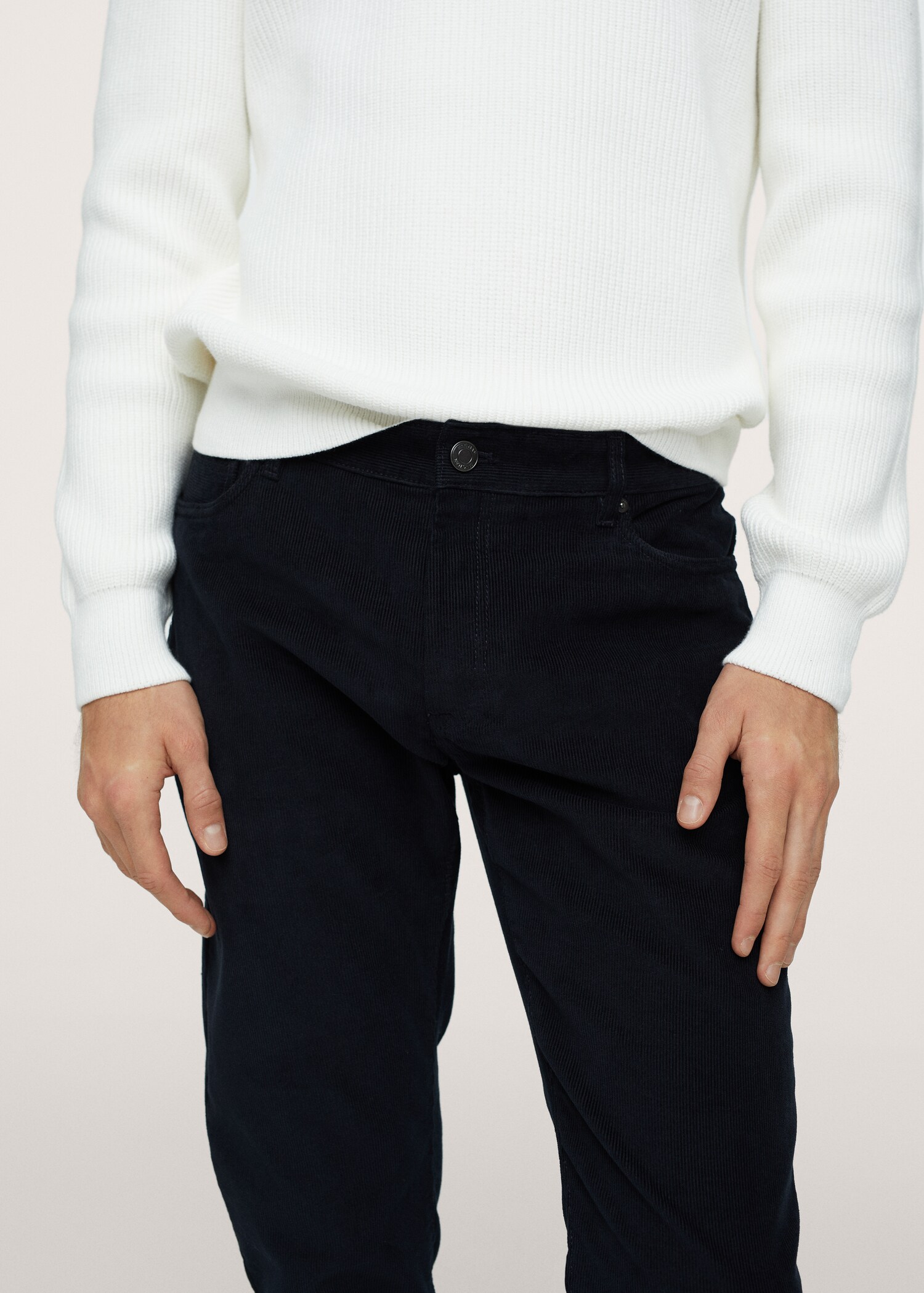 Manšestrové kalhoty slim fit - Detail zboží 2