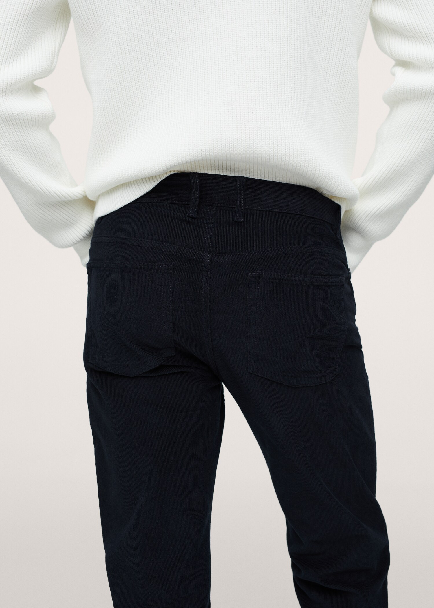 Manšestrové kalhoty slim fit - Detail zboží 3