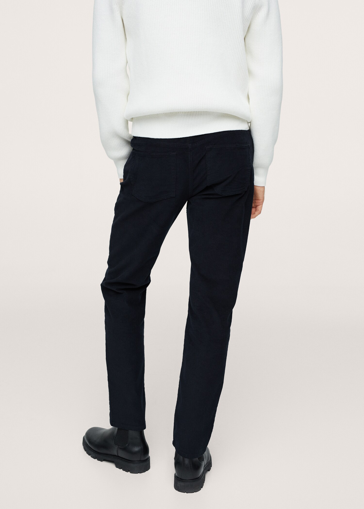 Manšestrové kalhoty slim fit - Detail zboží 4