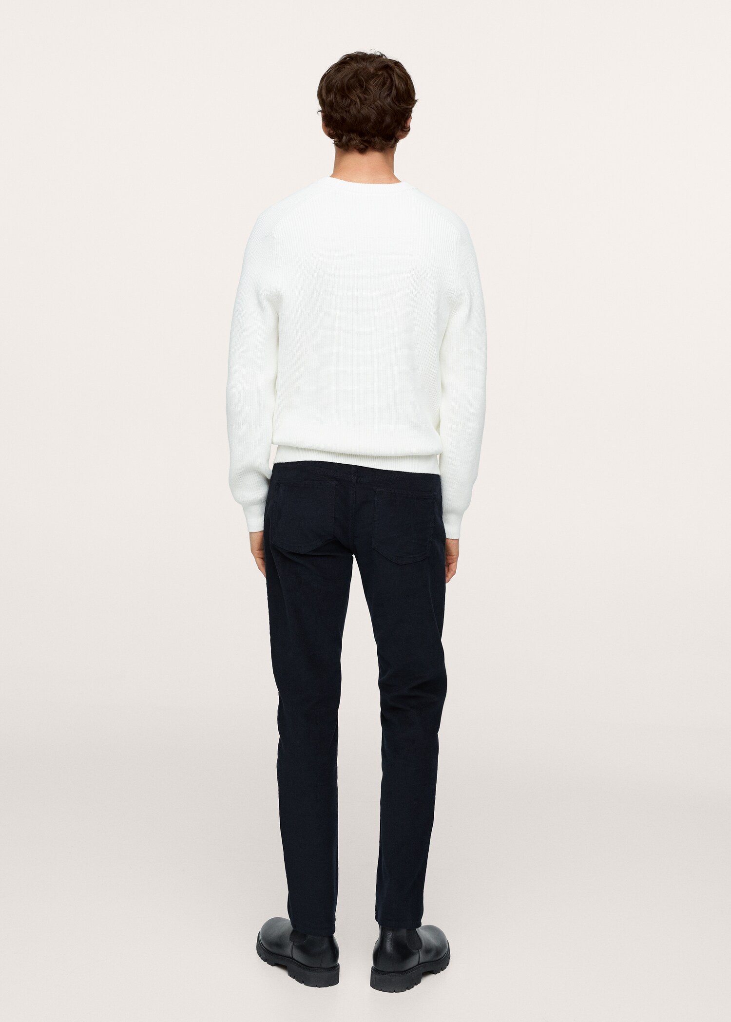 Manšestrové kalhoty slim fit - Zadní strana zboží