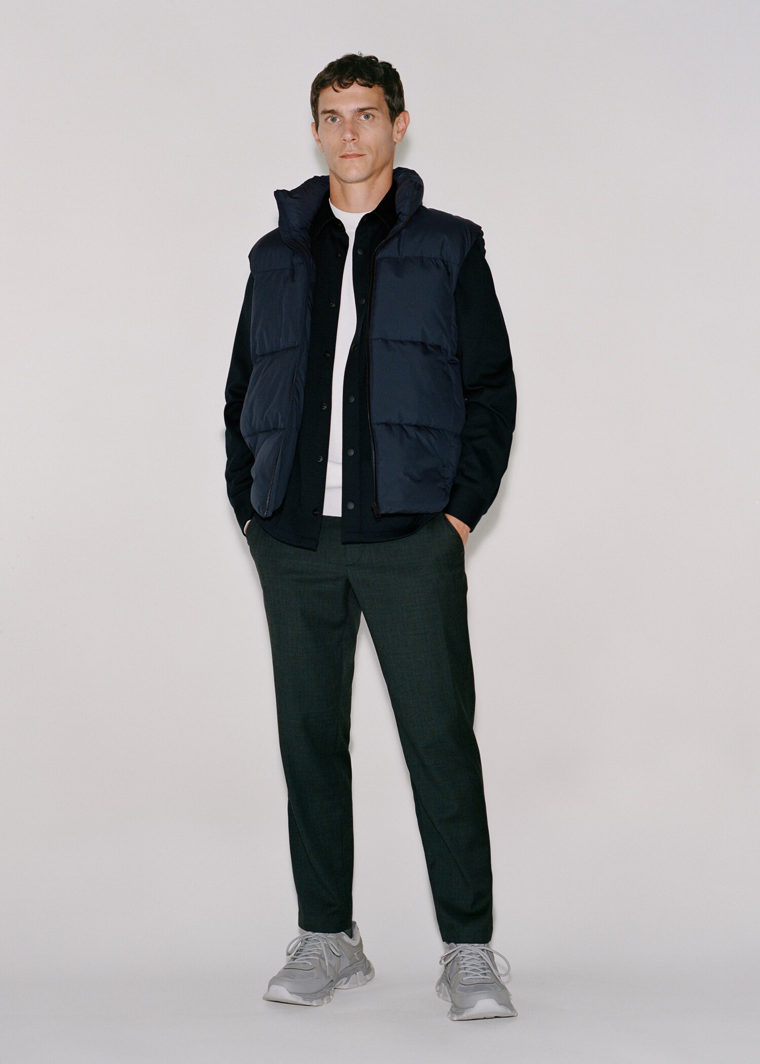 Strečové kalhoty tapered fit - Detail zboží 5