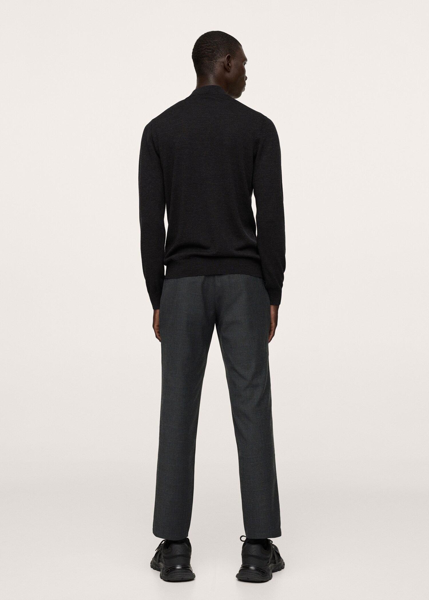 Strečové kalhoty tapered fit - Zadní strana zboží