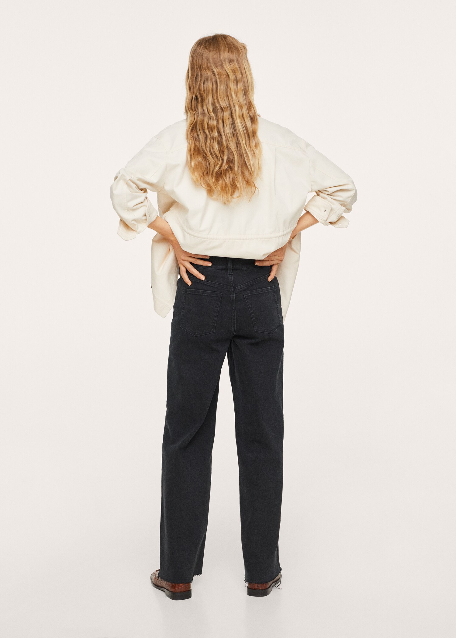 Jeans wideleg tiro alto - Reverso del artículo