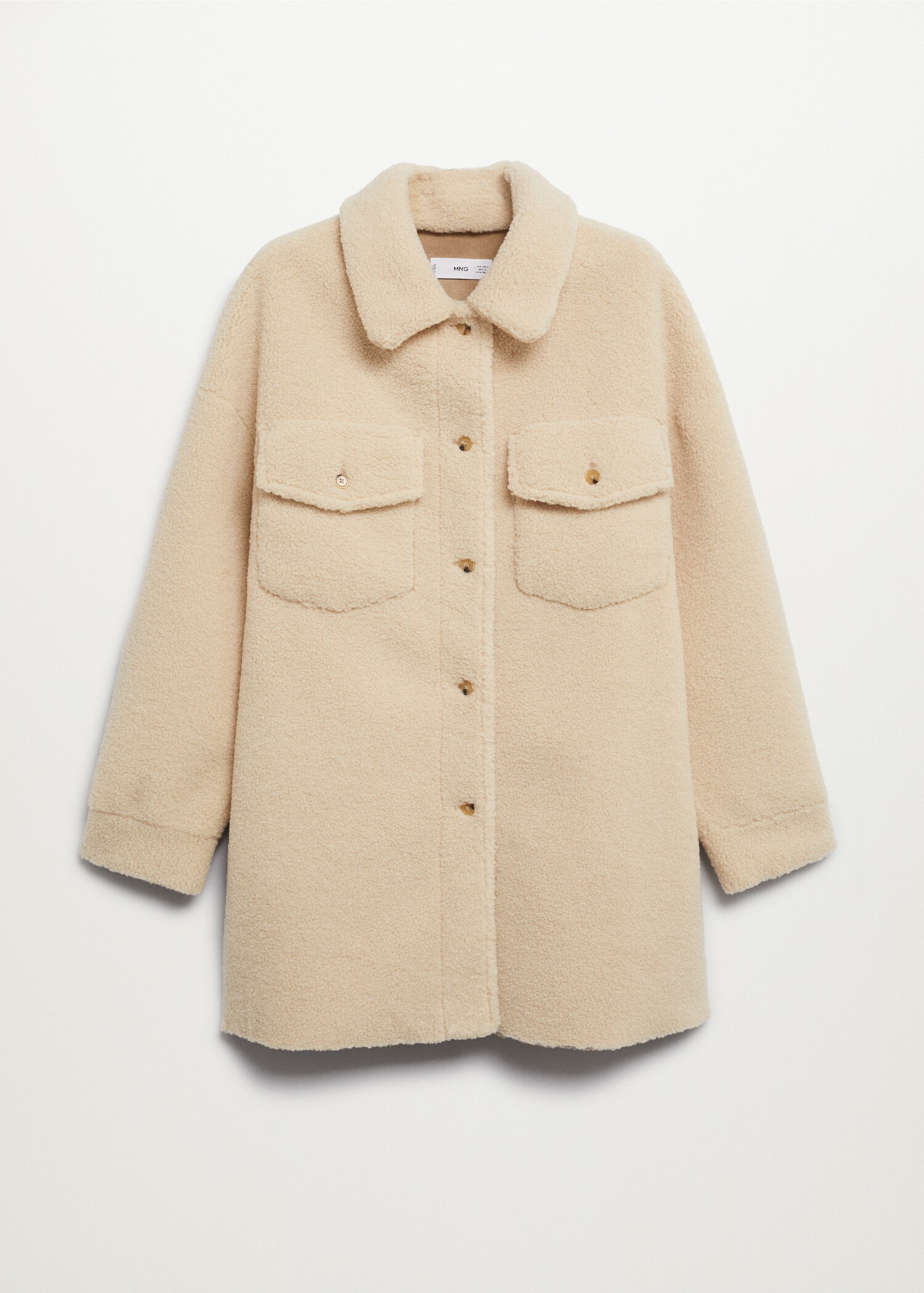 Faux fur pocket jacket - Article without model
