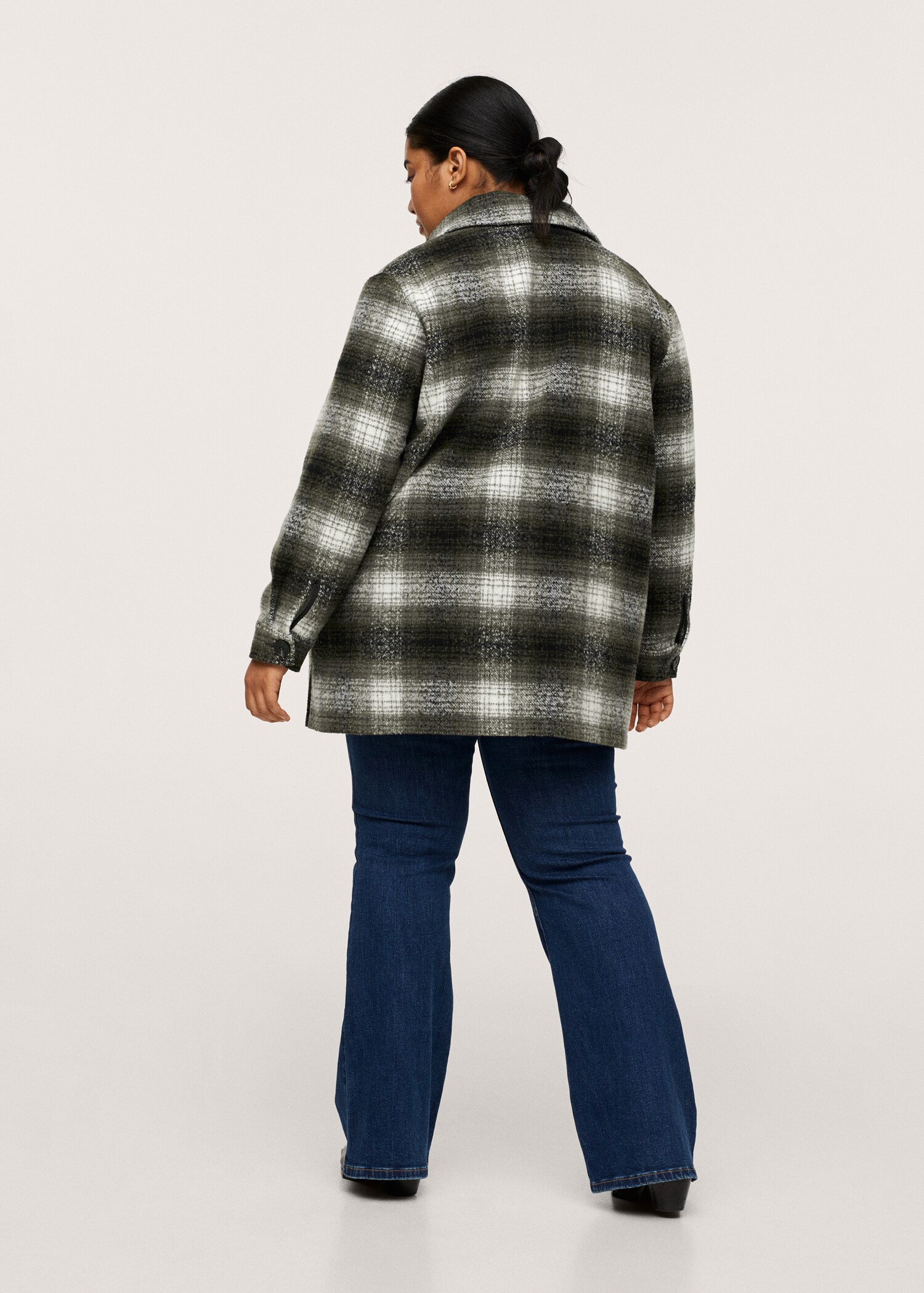 Oversized check overshirt - Reverse of the article