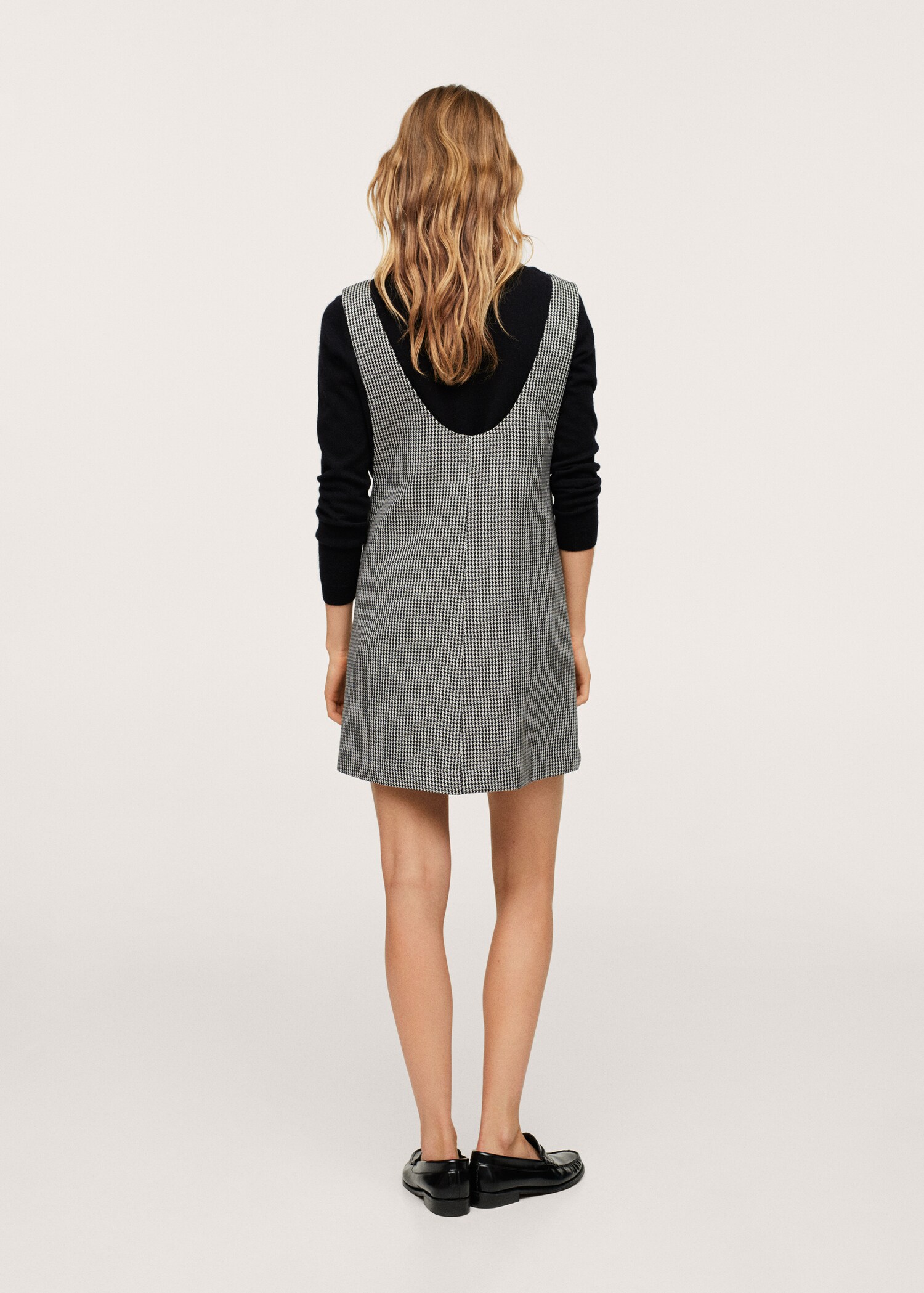 Vestido cuadros corto  - Reverso del artículo