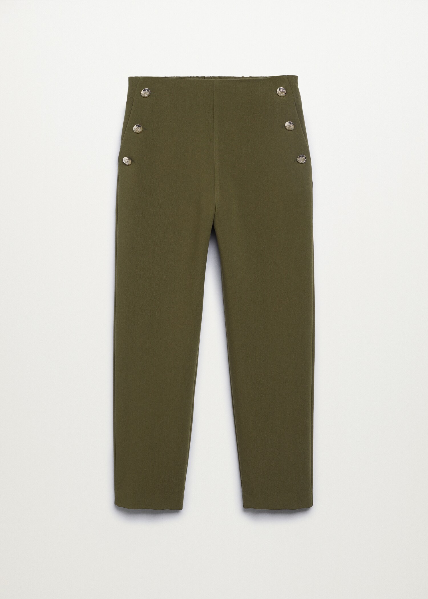 Cropped button trousers - Article without model