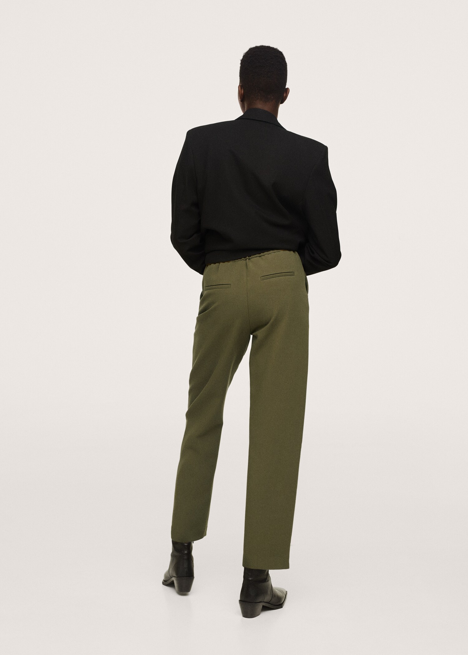 Cropped button trousers - Reverse of the article