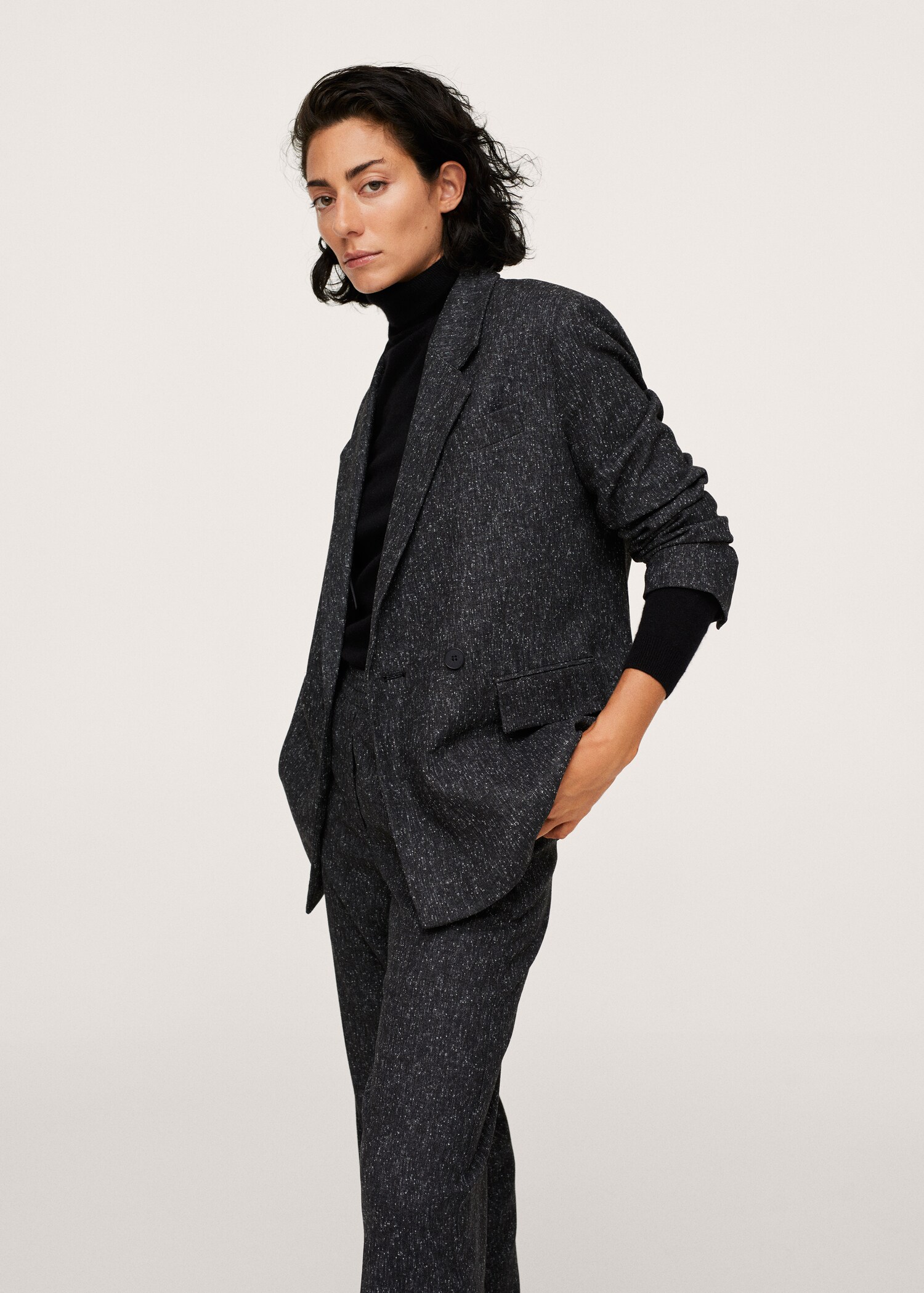 Flecked suit trousers - Details of the article 2