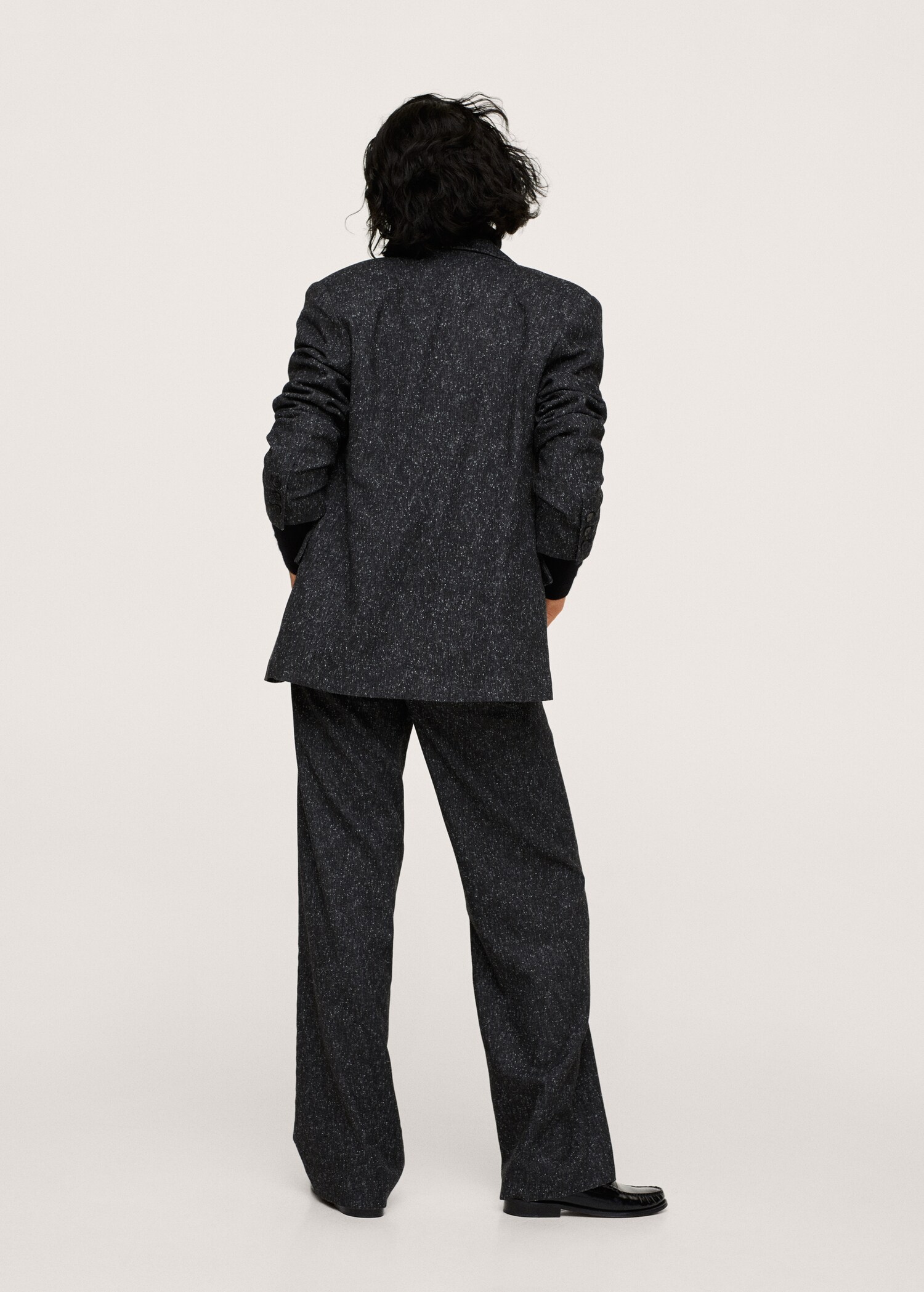 Flecked suit trousers - Reverse of the article